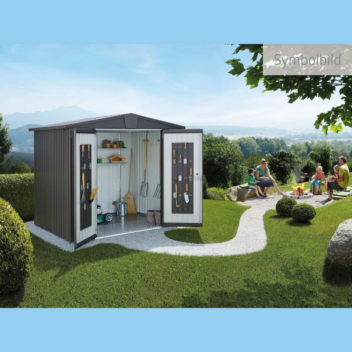 Biohort Gerätehaus Europa Gr. 3, hohe Stabilität, langlebige Materialien, vielseitige Farben 2