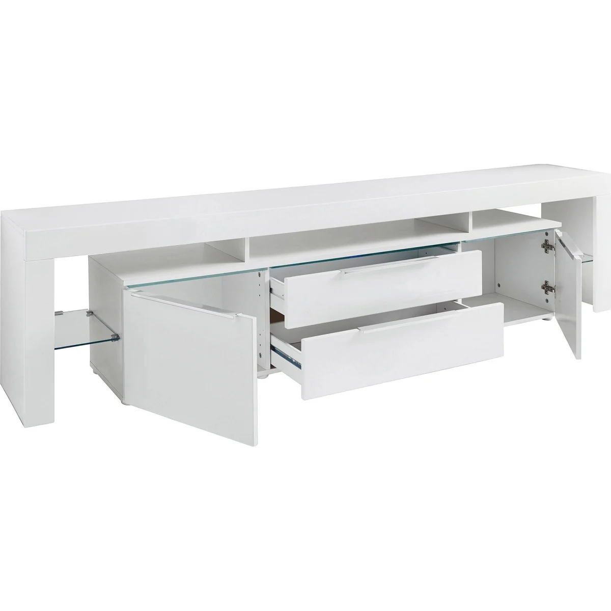 borchardt Möbel Lowboard Lima, elegantes Hochglanz-Design, vielseitige Stauraumlösungen 3
