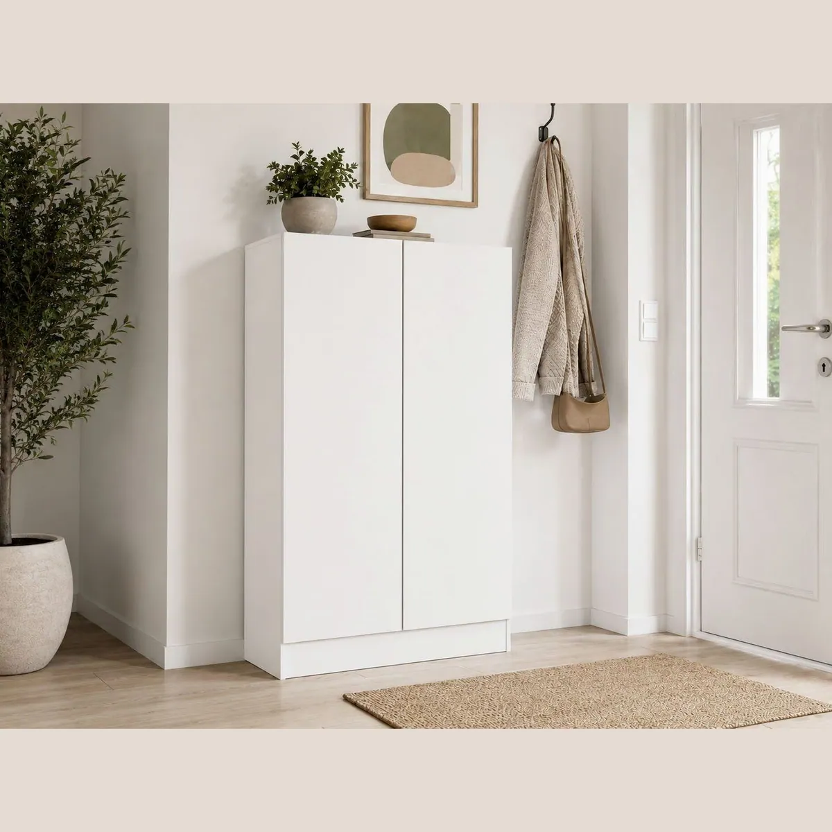 borchardt Möbel Schuhschrank Vaasa, geräumig mit Push-to-open-Funktion