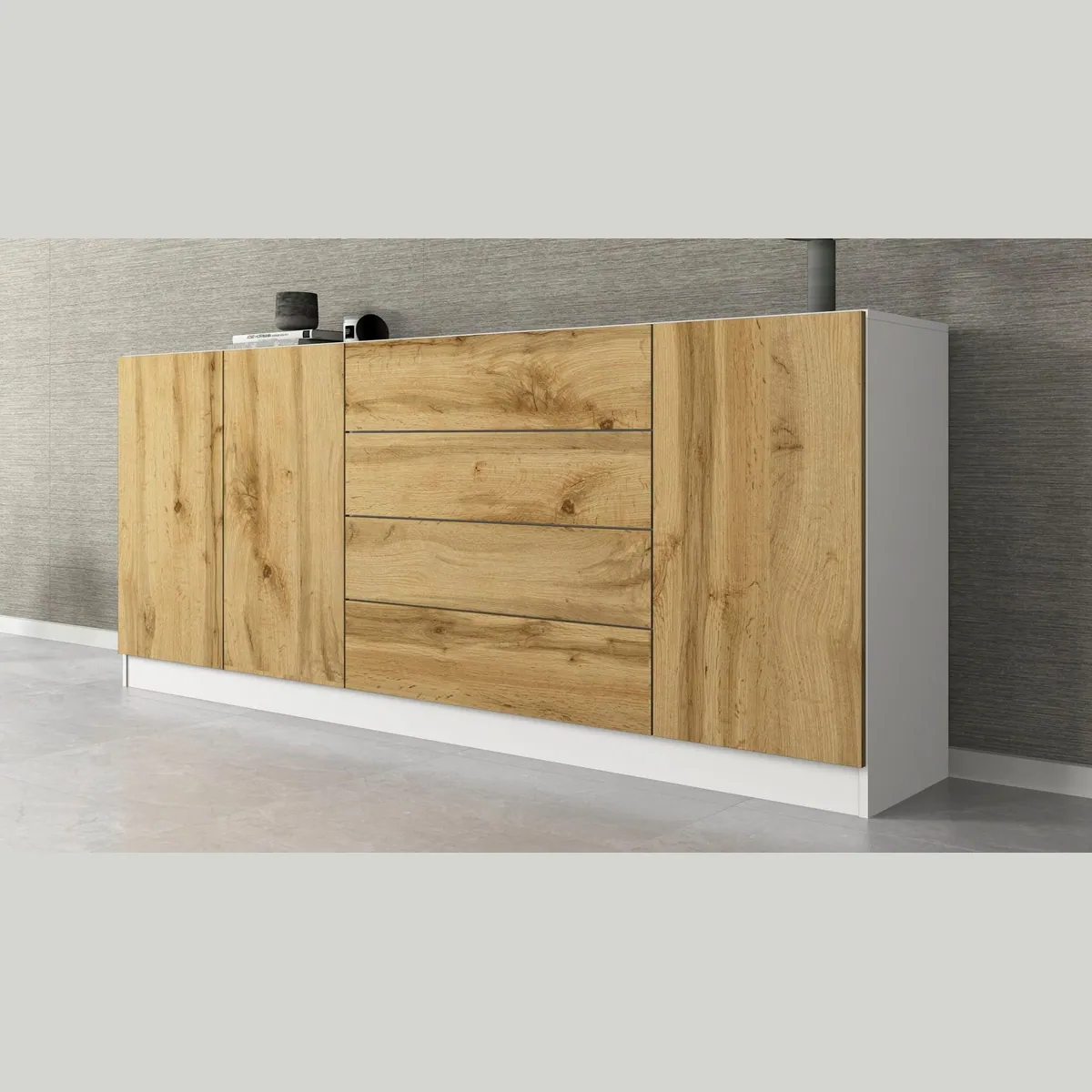 borchardt Möbel Vaasa Sideboard, 3 Türen, 4 Schubkästen – modern & funktional 3