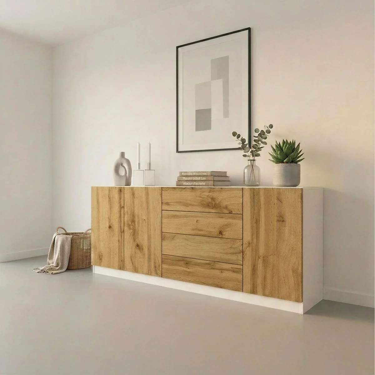 borchardt Möbel Vaasa Sideboard, 3 Türen, 4 Schubkästen – modern & funktional 5