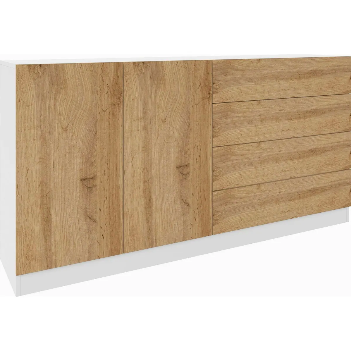 borchardt Möbel Sideboard Vaasa, grifflos, viel Stauraum — 152 cm Breite, moderne Eleganz 2