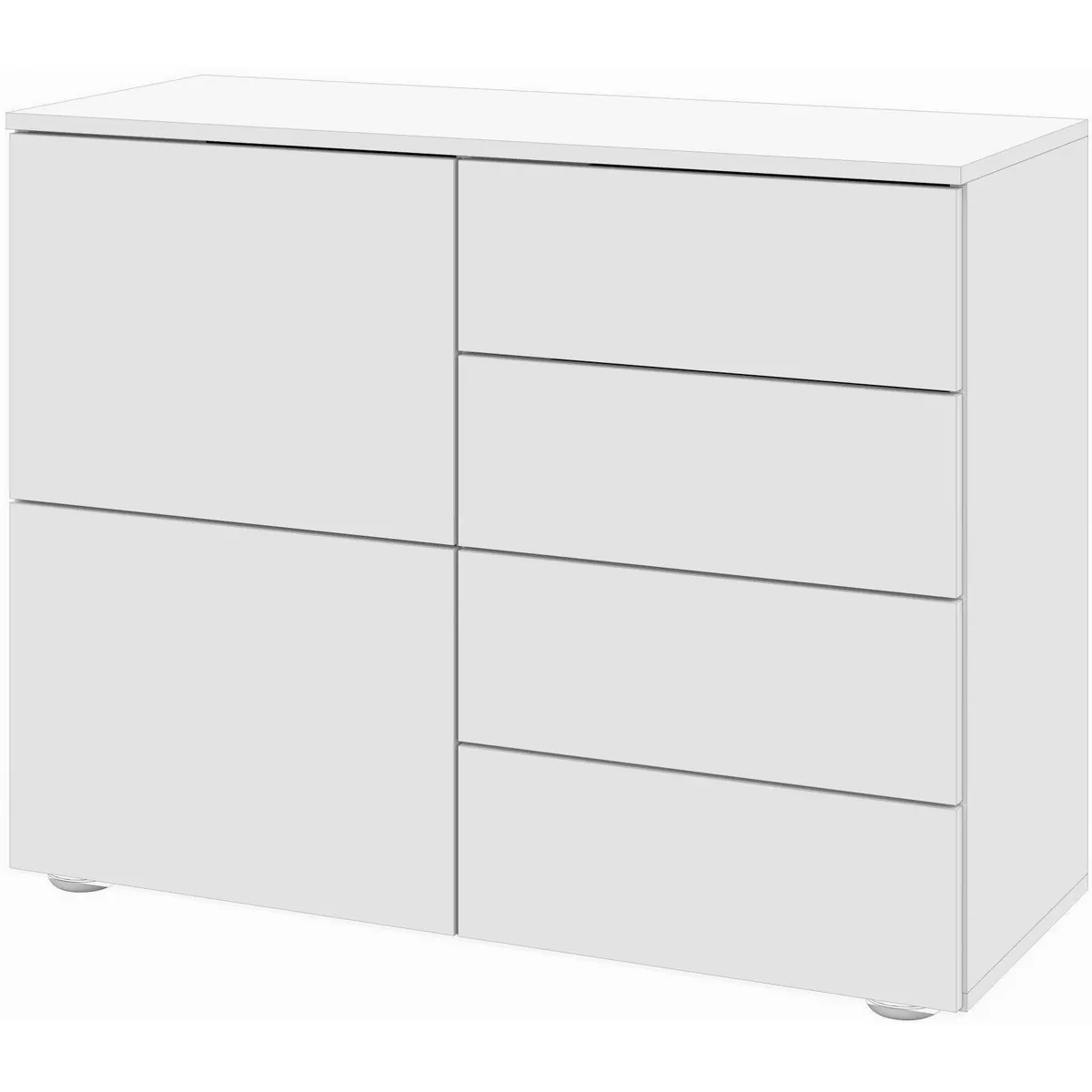 borchardt Möbel Kommode Rova, praktisches Sideboard mit Push-to-open-Funktion