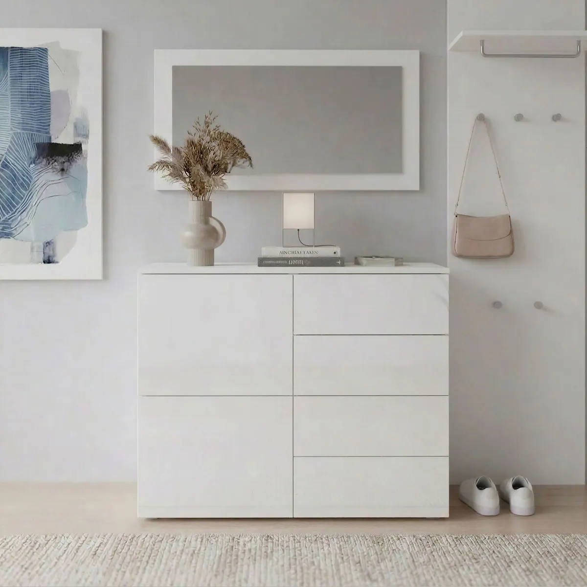 borchardt Möbel Kommode Rova, praktisches Sideboard mit Push-to-open-Funktion 2