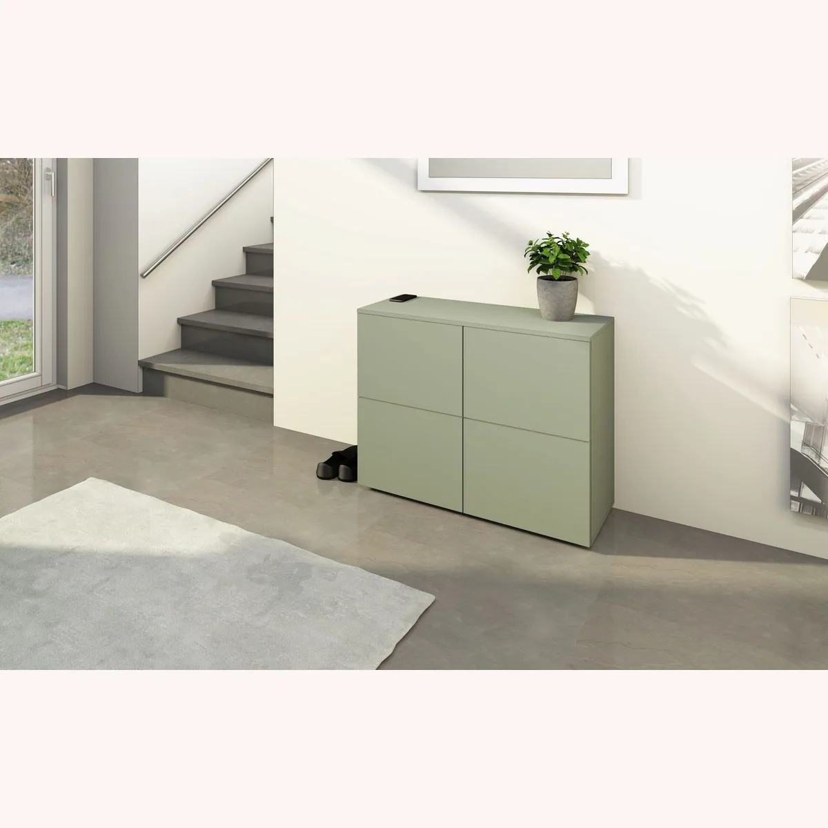 borchardt Möbel Rova Kommode, 4-türig, praktische Push-to-Open-Funktion 3