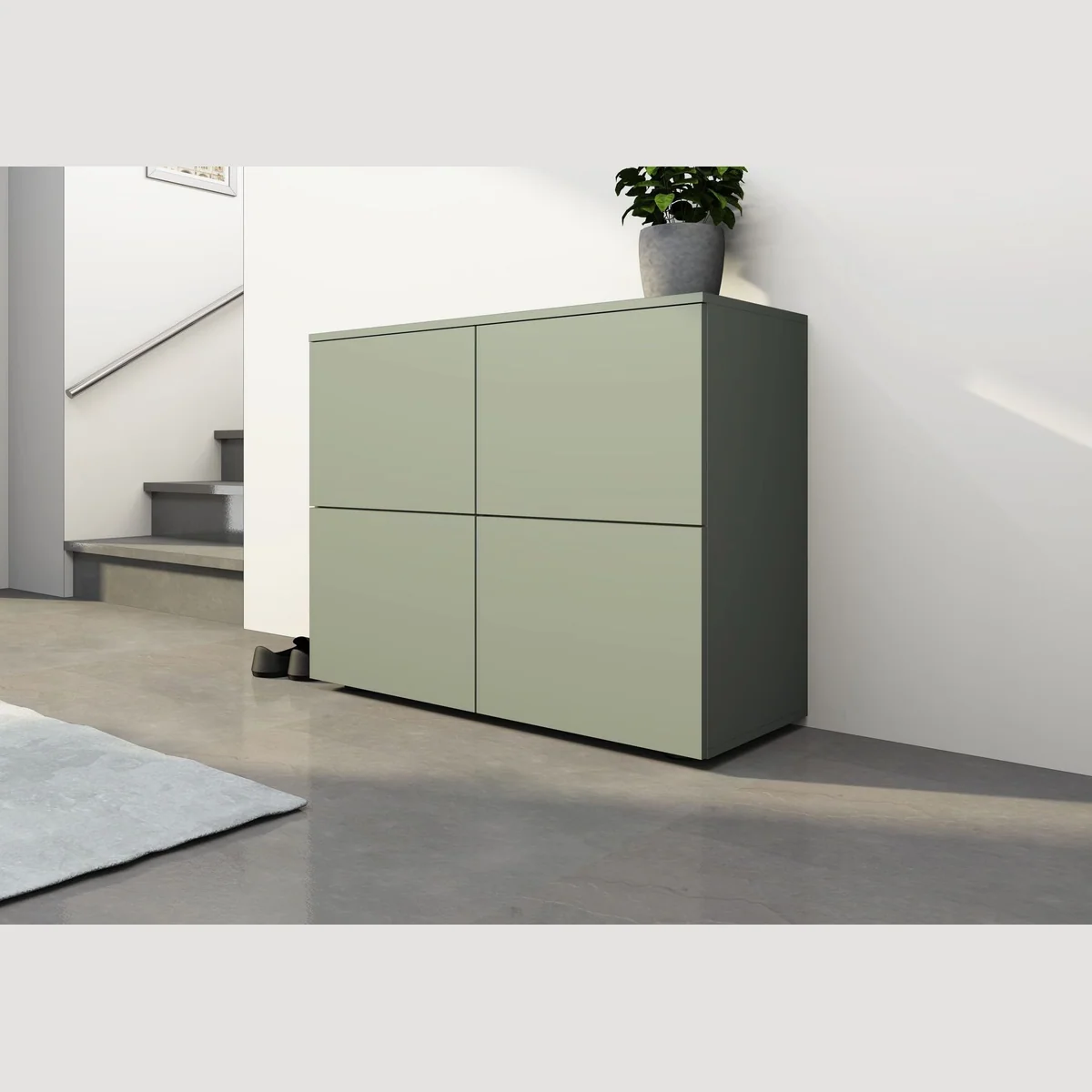 borchardt Möbel Rova Kommode, 4-türig, praktische Push-to-Open-Funktion 5