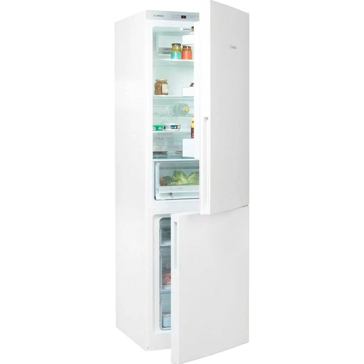 BOSCH KGE36AWCA Kühl-/Gefrierkombination, Low Frost, VitaFresh Schublade, LED-Beleuchtung