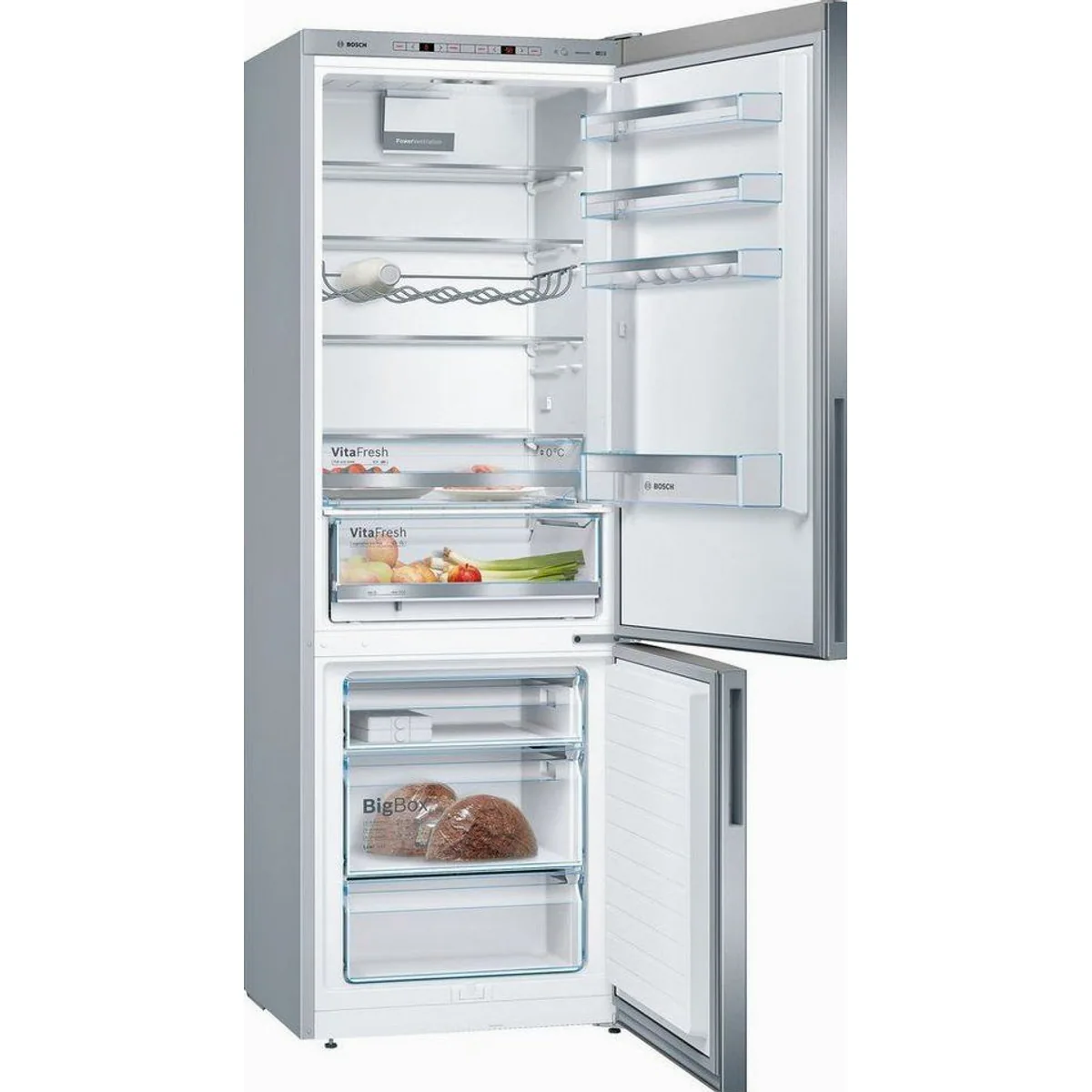 BOSCH KGE49AICA Kühl-/Gefrierkombination, VitaFresh für optimale Frische, Energieeffizienzklasse C