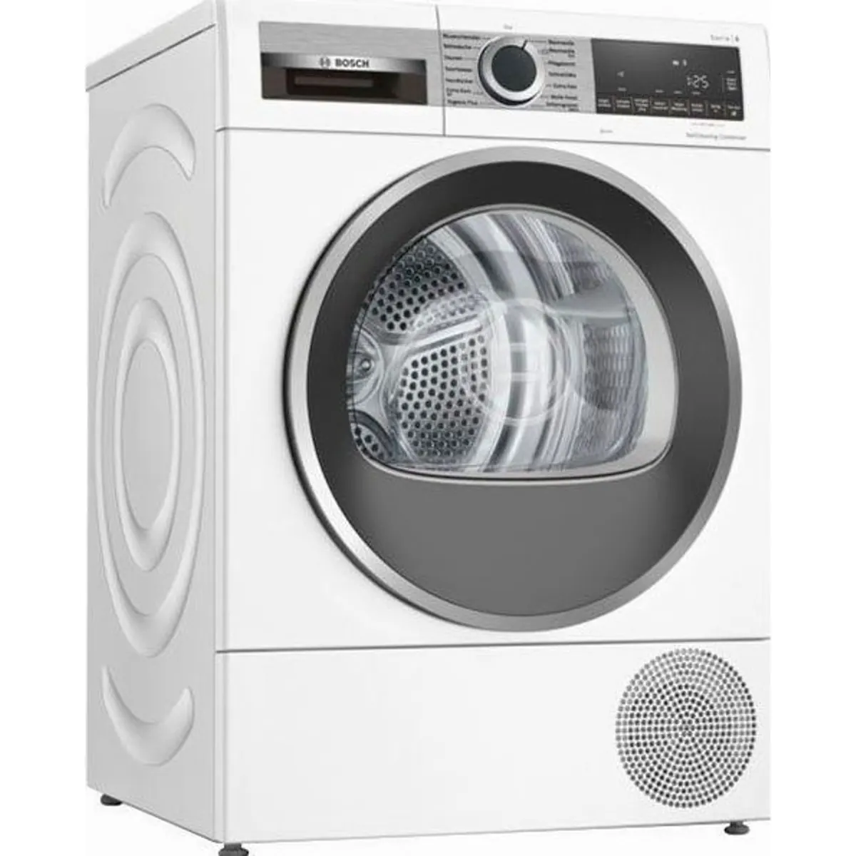 BOSCH WQG235D00 Wärmepumpentrockner, Selbstreinigender Kondensator, Halbe Beladung, Reversierende Trommel