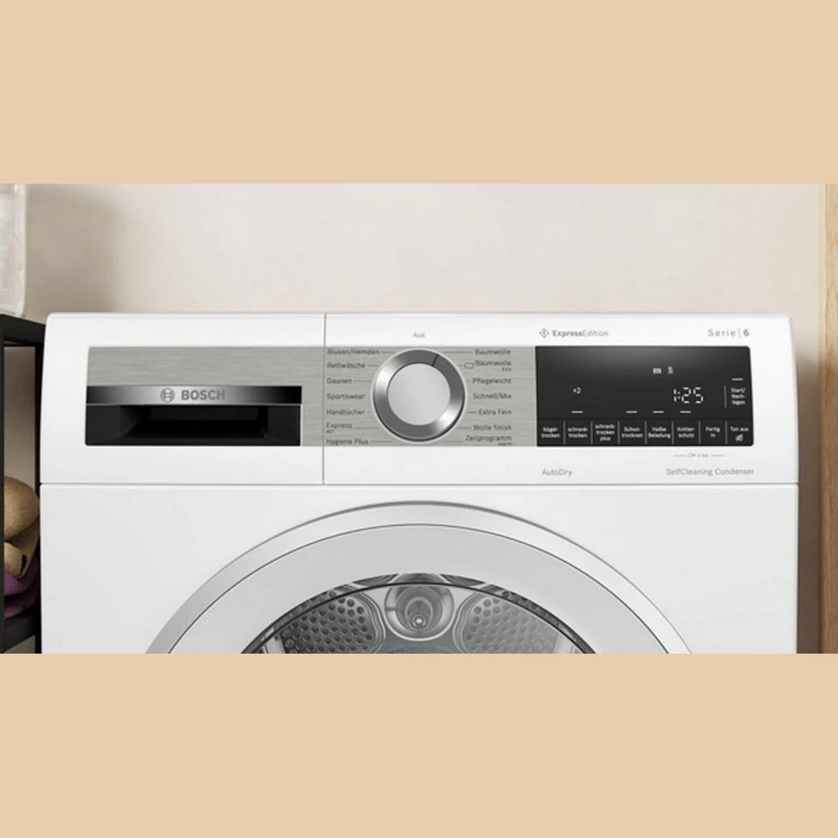 BOSCH Wärmepumpentrockner Serie 6 WQG235DH0, 8 kg Kapazität, energieeffizient und leise 2