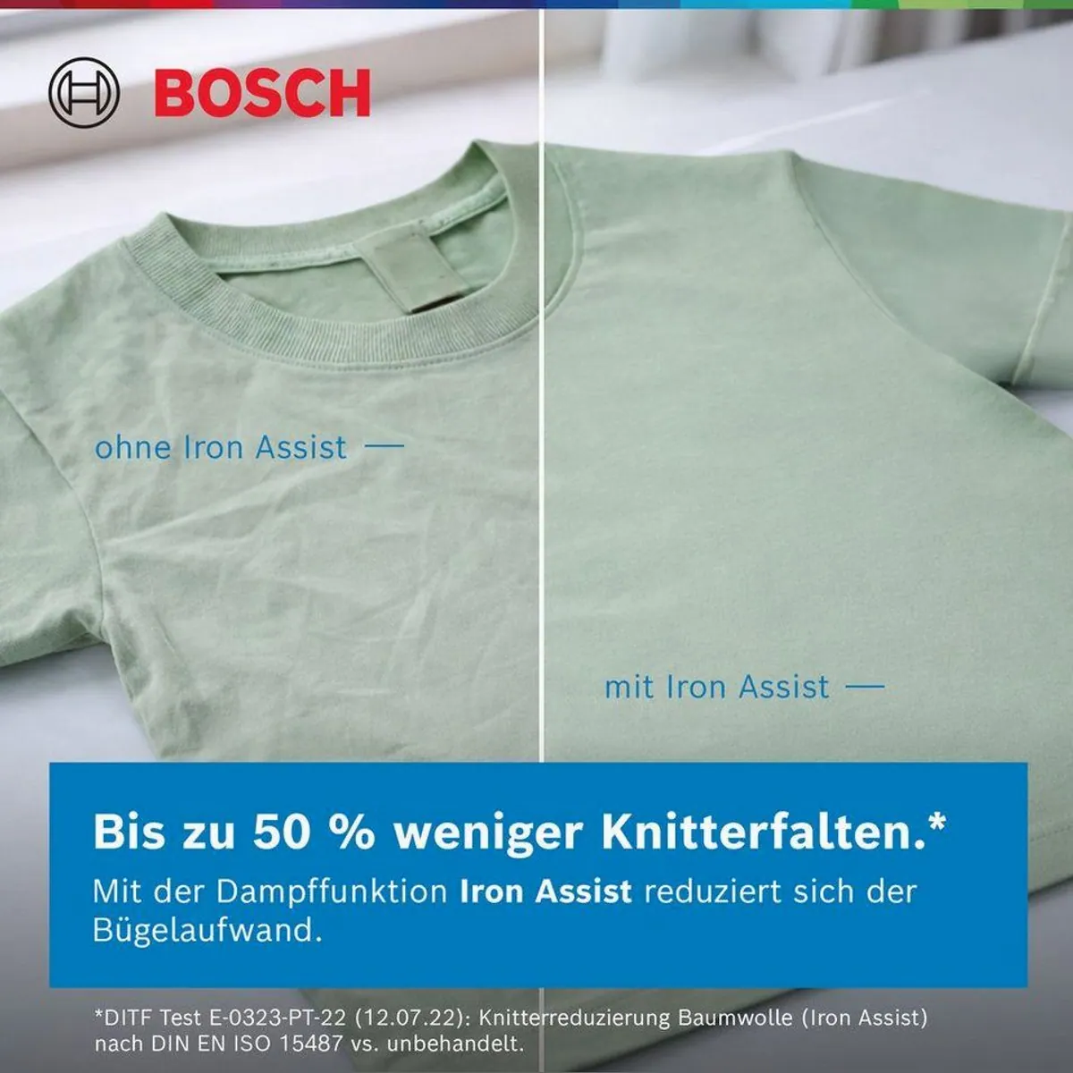 BOSCH Waschmaschine Serie 8 WGB244040, 9 kg Fassungsvermögen, 1400 U/min Schleuderdrehzahl 3