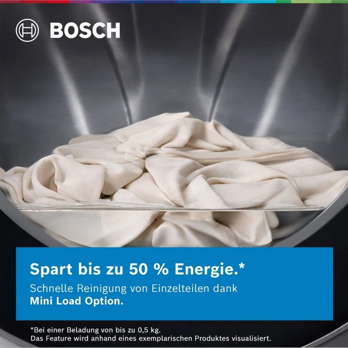 BOSCH Waschmaschine Serie 8 WGB244040, 9 kg Fassungsvermögen, 1400 U/min Schleuderdrehzahl 5