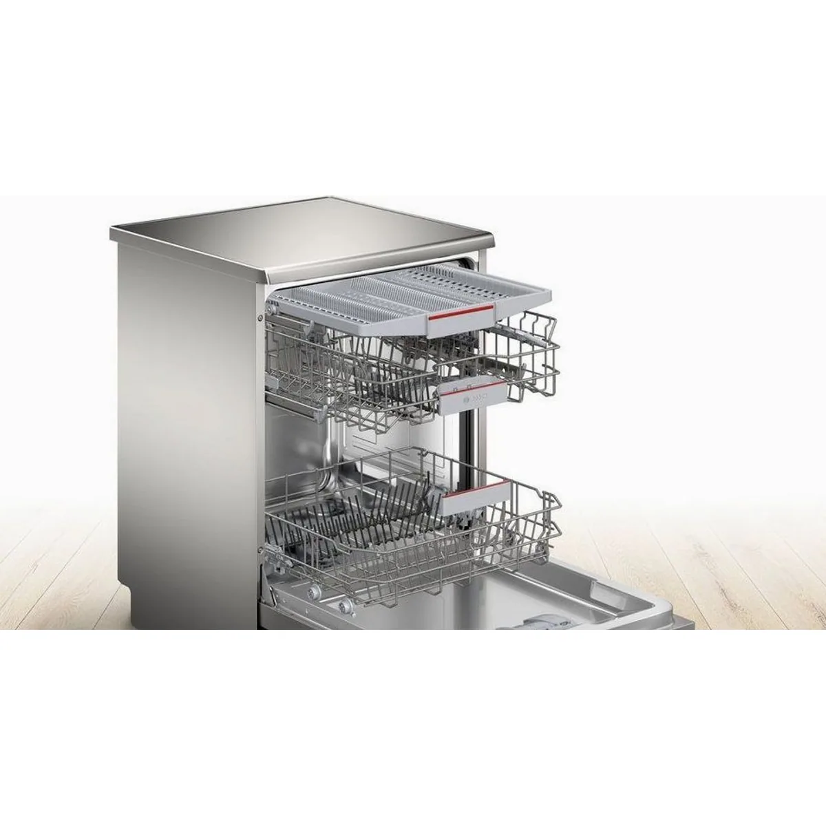 BOSCH Standgeschirrspüler Serie 4 SMS4EMI06E, 14 Maßgedecke, automatische Türöffnung, flexible Körbe 3