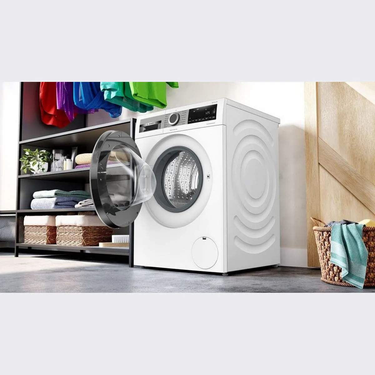 BOSCH WGG244120 Waschmaschine, 9 kg, 1400 U/min — Energieeffizienz A, Invertermotor, AquaStop 3