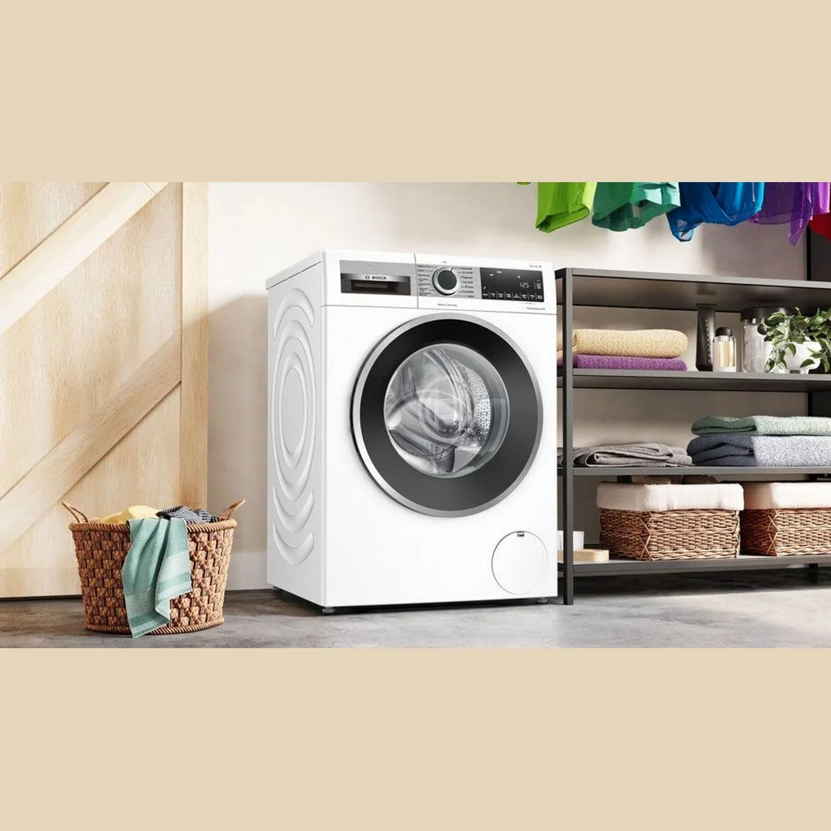 BOSCH WGG244120 Waschmaschine, 9 kg, 1400 U/min — Energieeffizienz A, Invertermotor, AquaStop 4