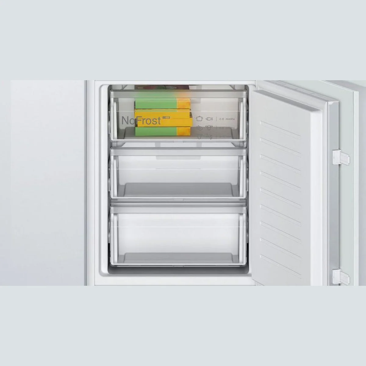 BOSCH Einbaukühlgefrierkombination KIN86NSE0, hohe Funktionalität, Multi Box XXL 5