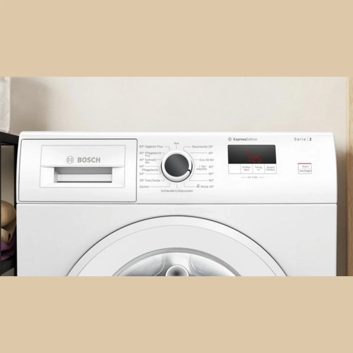 BOSCH WGE0241H Waschmaschine, 7 kg, 1400 U/min, Eco Silence Drive 2