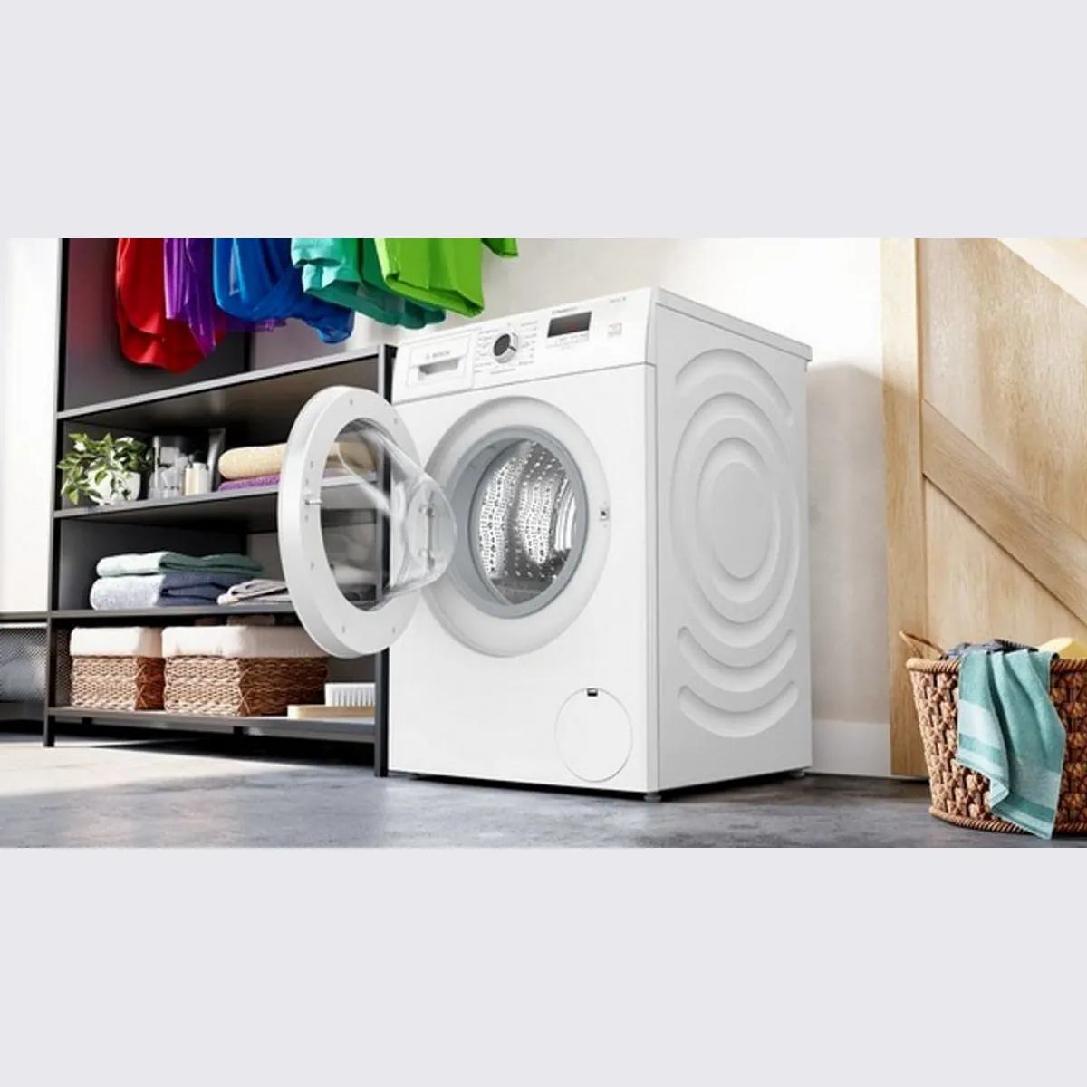 BOSCH WGE0241H Waschmaschine, 7 kg, 1400 U/min, Eco Silence Drive 3