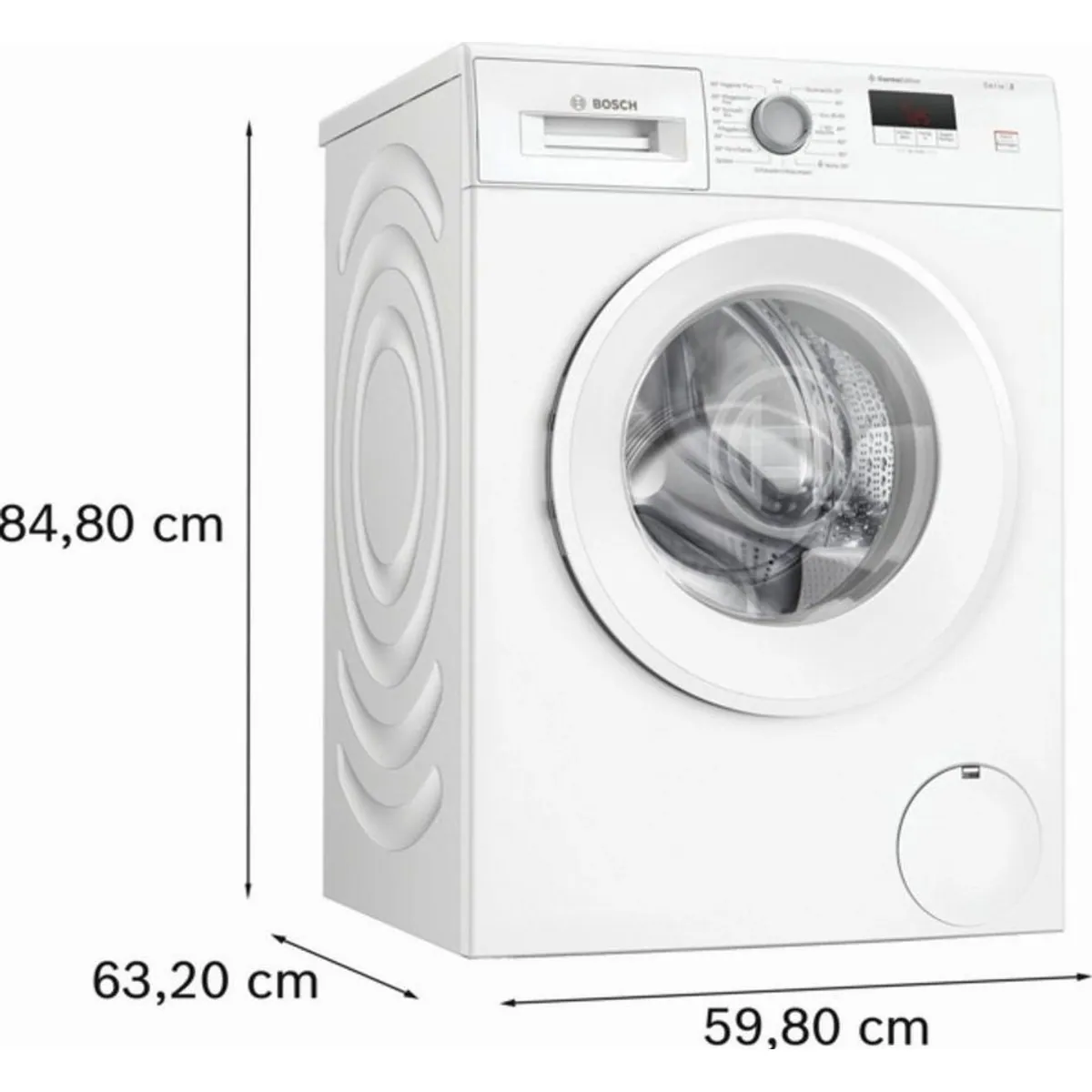 BOSCH WGE0241H Waschmaschine, 7 kg, 1400 U/min, Eco Silence Drive 5