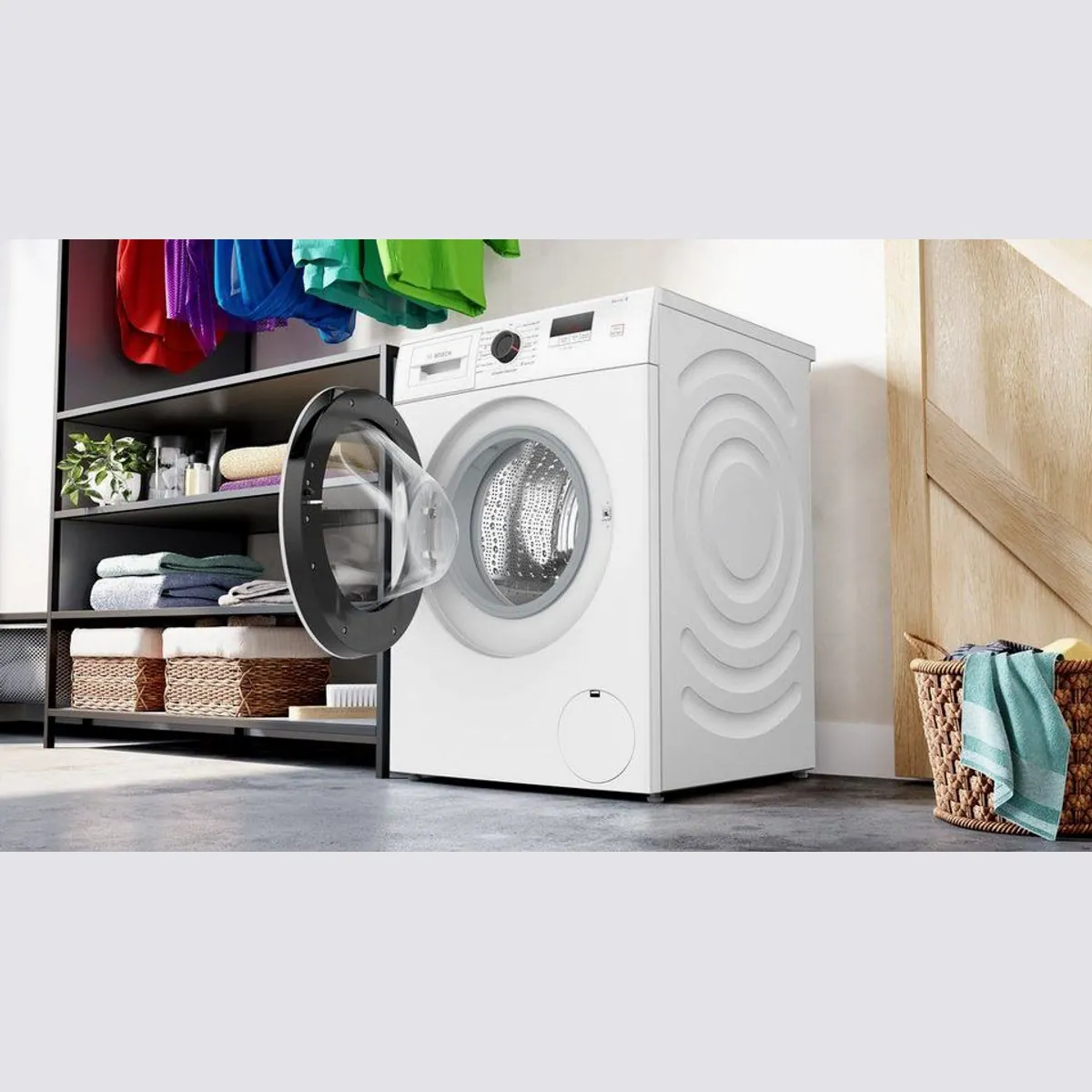 BOSCH WGE0240V Waschmaschine, 7 kg, 1400 U/min, energiesparend, Nachlegefunktion 3