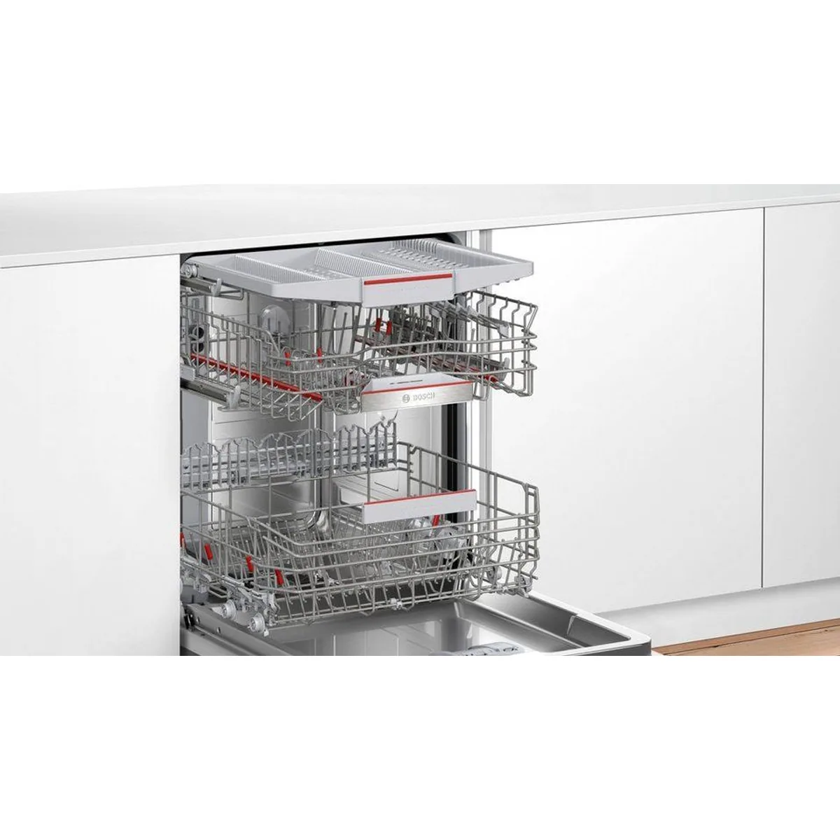 BOSCH SMD6ECX12E Geschirrspüler, 14 Maßgedecke, Max Flex Körbe, Time Light 4