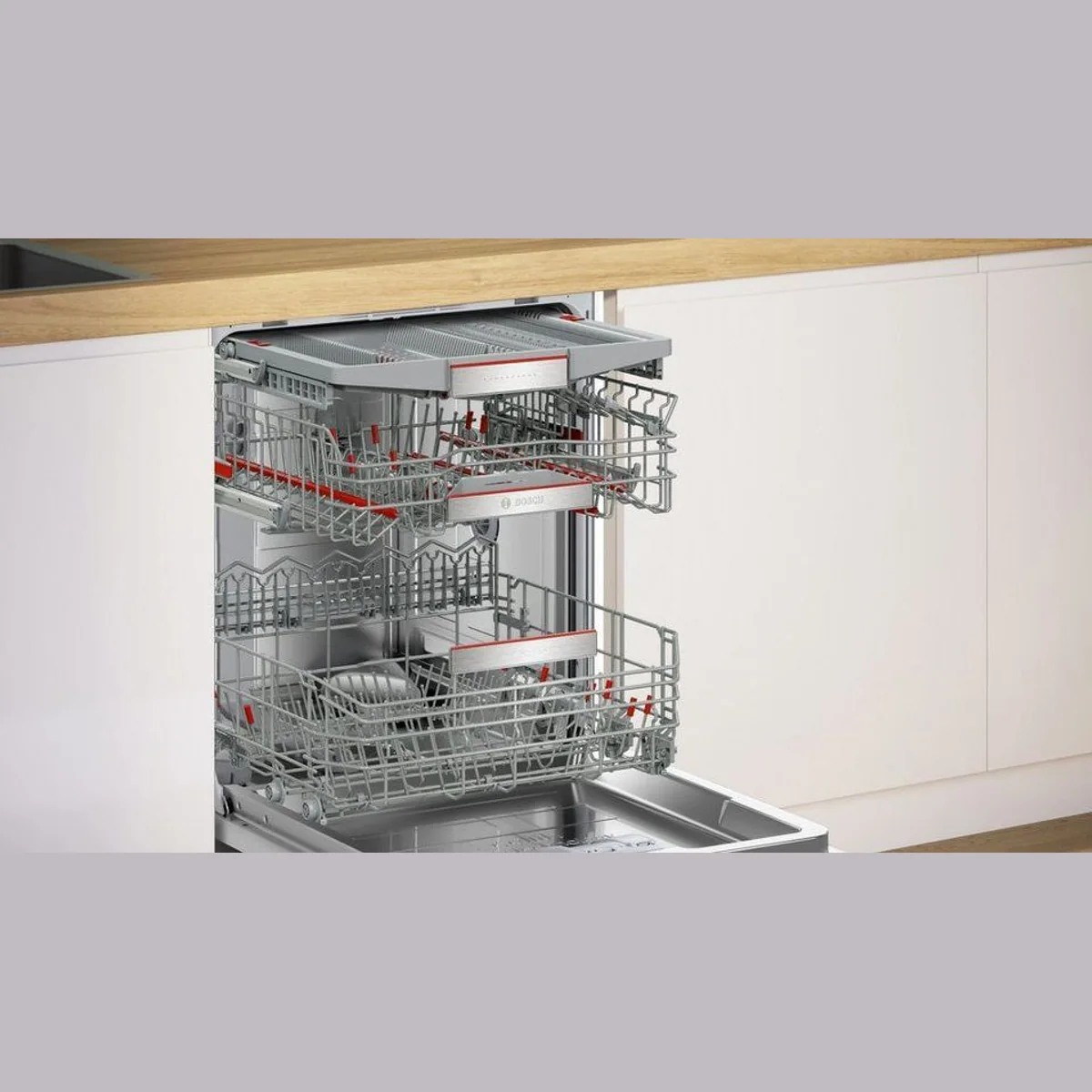 BOSCH Geschirrspüler Serie 8 SMD8TCX04E, 14 Maßgedecke, Zeolith Trocknung, Time Light 4