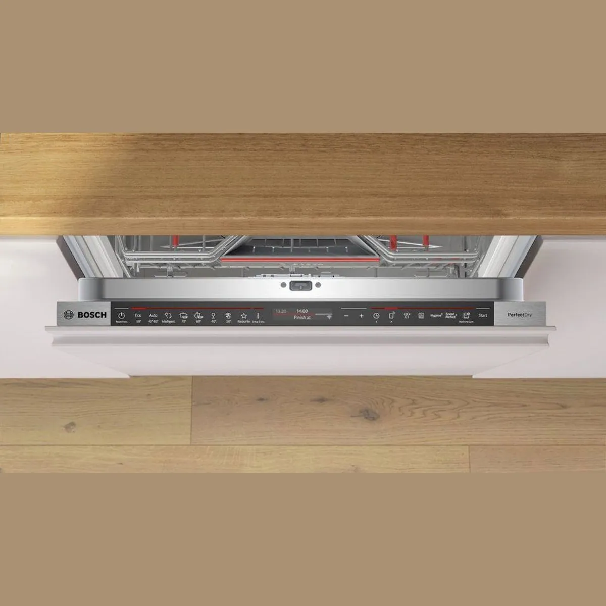 BOSCH Geschirrspüler Serie 8 SMD8TCX04E, 14 Maßgedecke, Zeolith Trocknung, Time Light 5
