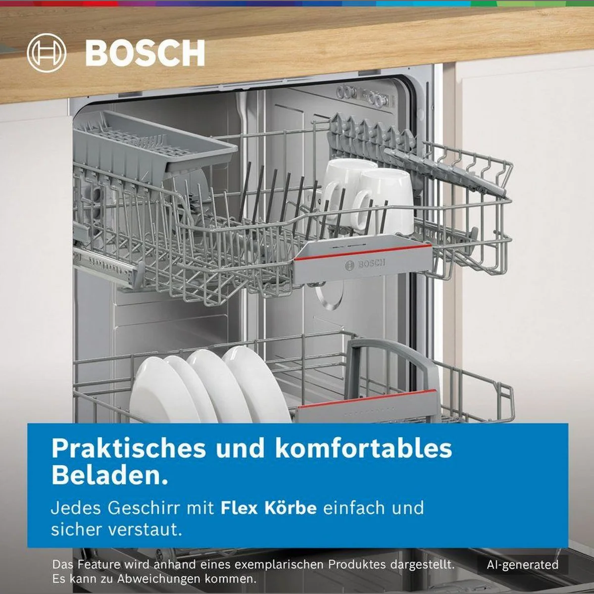 BOSCH SMV4ECX28E Geschirrspüler, 14 Maßgedecke, automatische Türöffnung, flexible Körbe 3