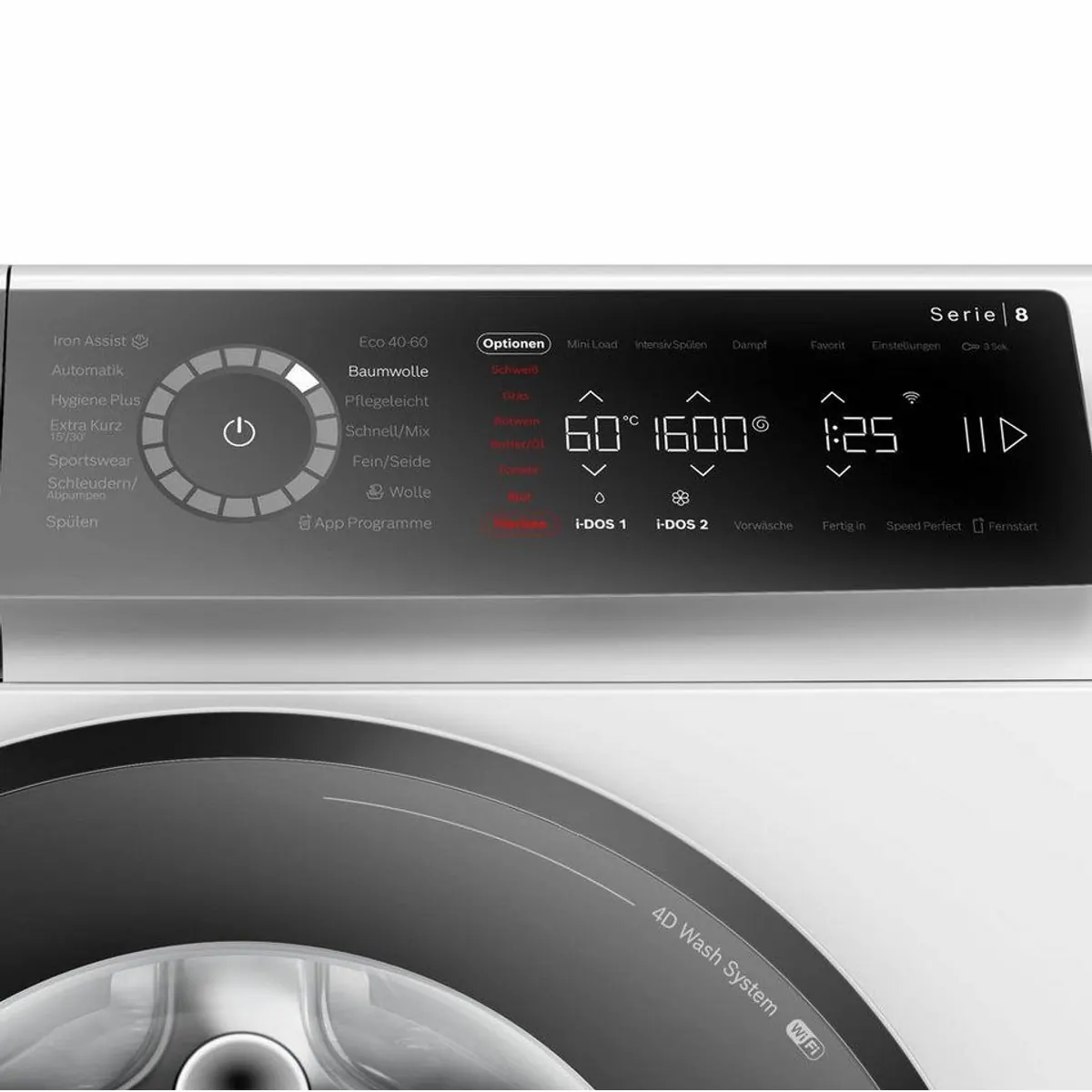 BOSCH Waschmaschine Serie 8 WGB256A41, 10 kg, 1600 U/min, i-DOS Automatik 5