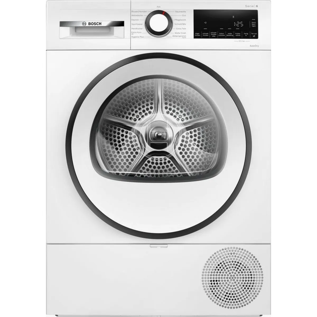BOSCH Wärmepumpentrockner Serie 6 WQG233D01, einfache Reinigung, Bettwäscheprogramm 2