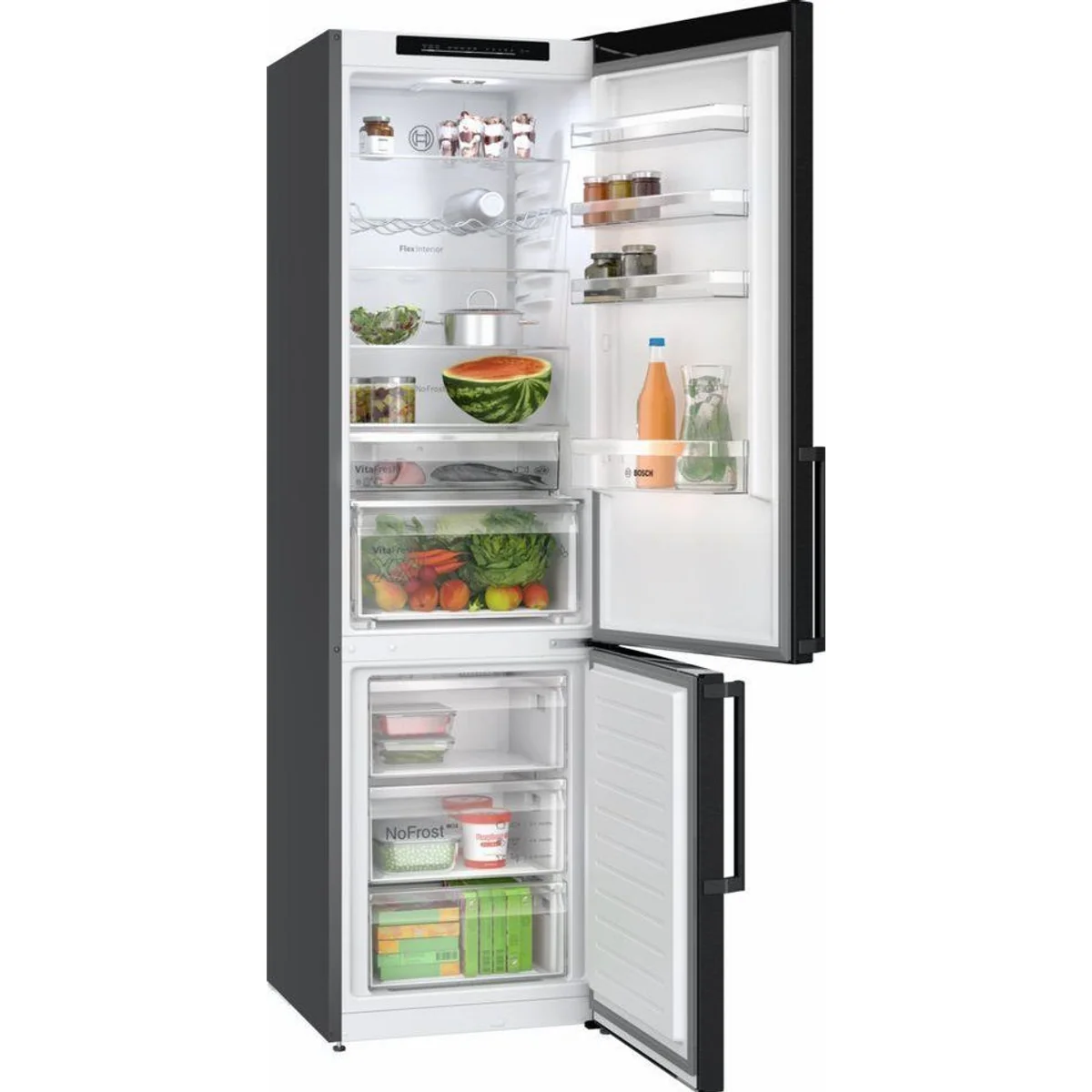 BOSCH KGN39VXAU Kühl-/Gefrierkombination, Energieeffizienzklasse A, 203 cm hoch