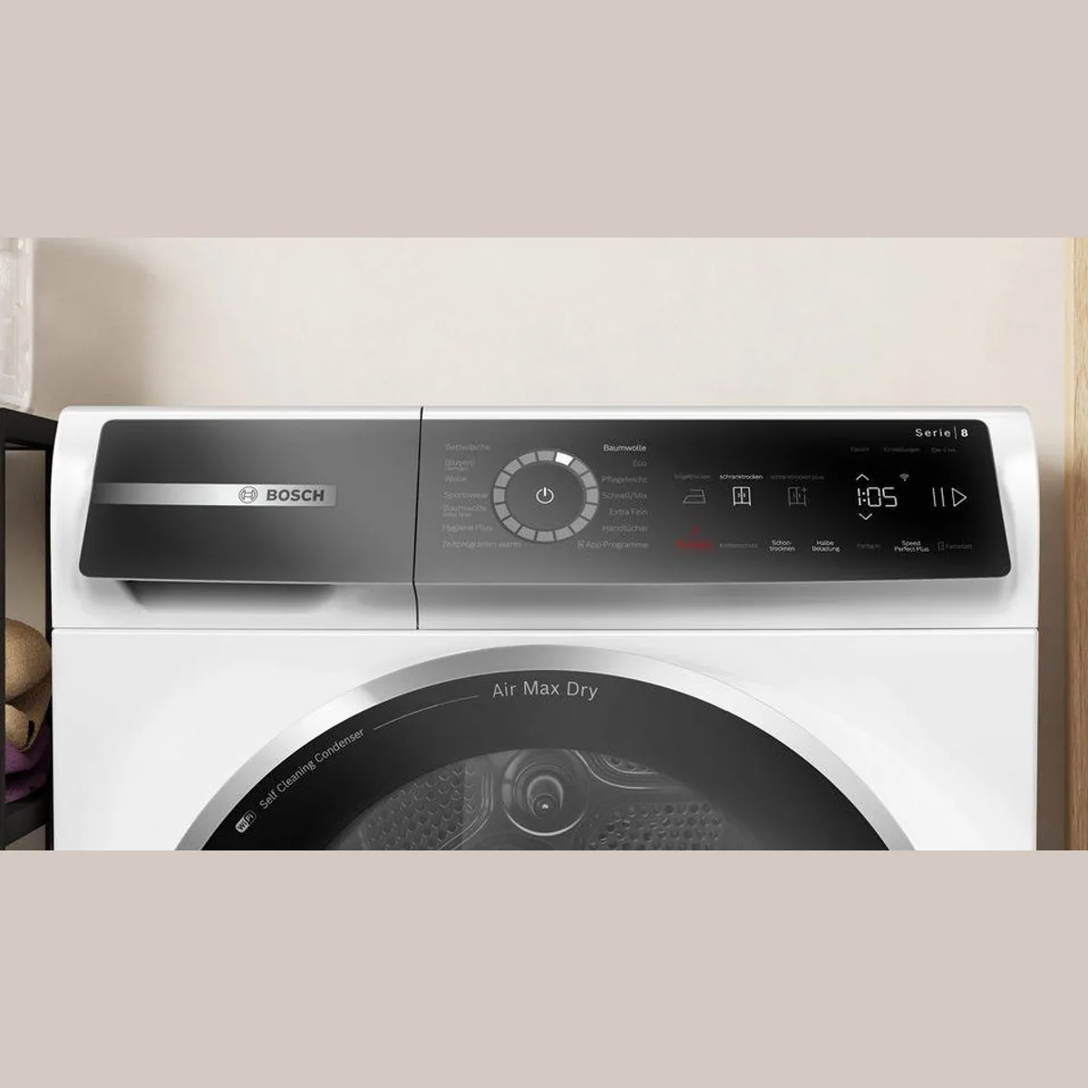 BOSCH Wärmepumpentrockner Serie 8 WRB247C40, Energieeffizienzklasse A++, großes Fassungsvermögen, leise im Betrieb 2