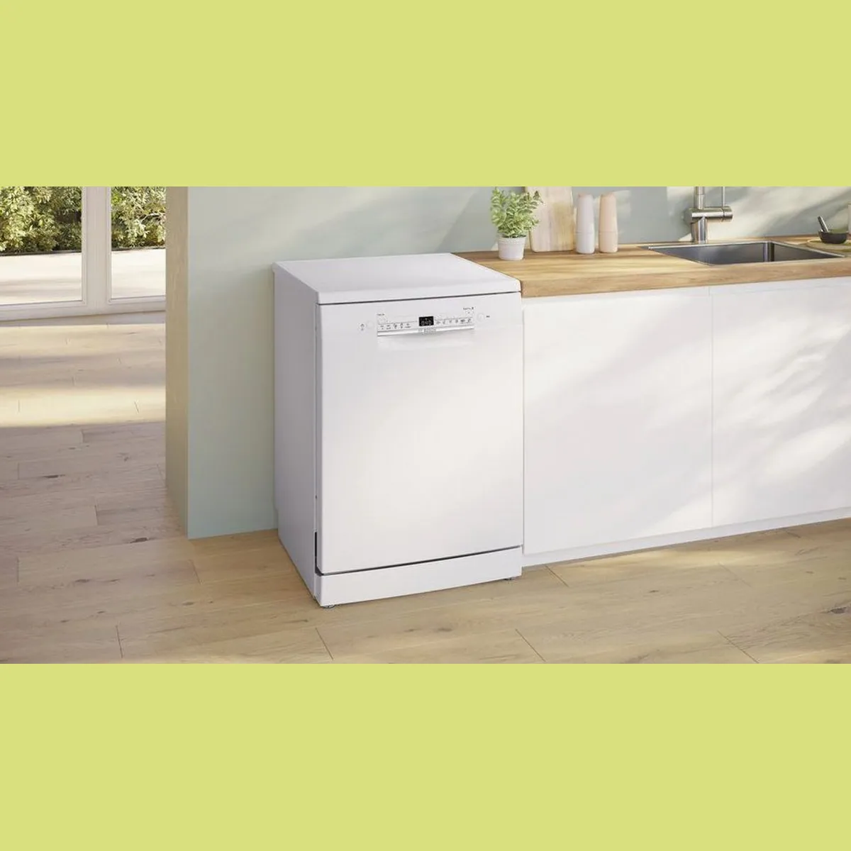 BOSCH SMS2HTW08E Standgeschirrspüler, 13 Maßgedecke, Geräuschreduktion bis zu 30 Minuten 5