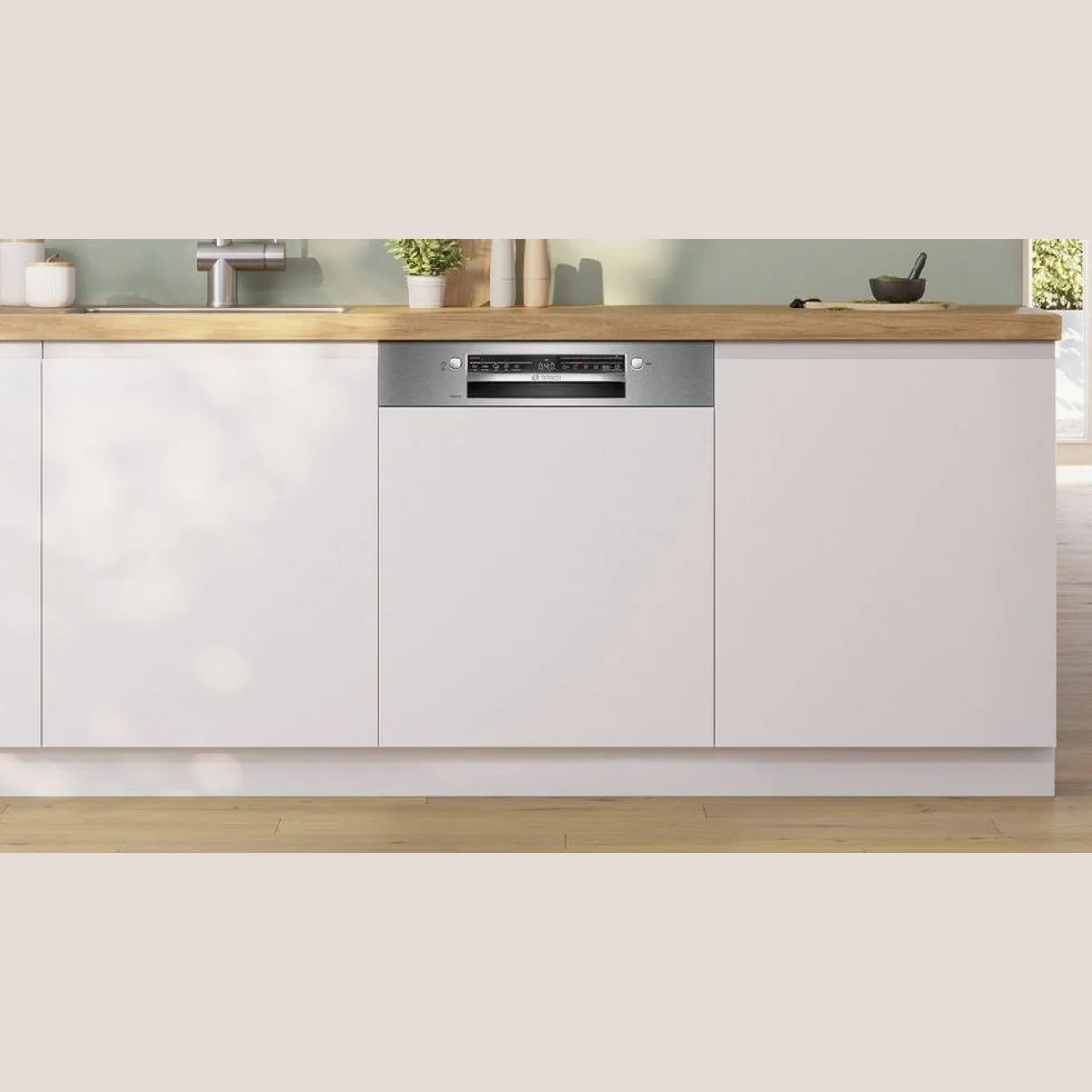 BOSCH SMI2HTS08E teilintegrierbarer Geschirrspüler, 13 Maßgedecke, geräuscharm und effizient 2