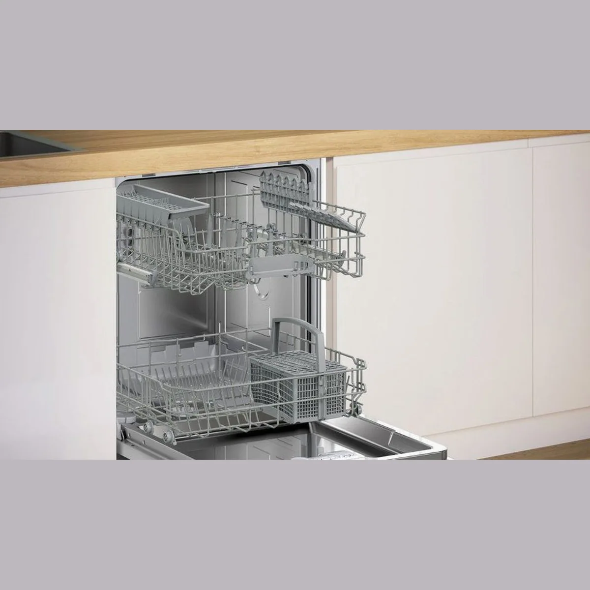 BOSCH SMI2HTS08E teilintegrierbarer Geschirrspüler, 13 Maßgedecke, geräuscharm und effizient 4