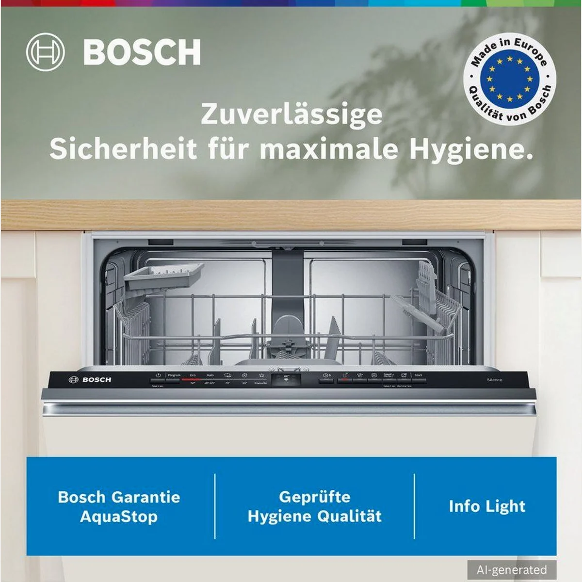 BOSCH SMV2HTX08E Geschirrspüler, 13 Maßgedecke, Info Light 2