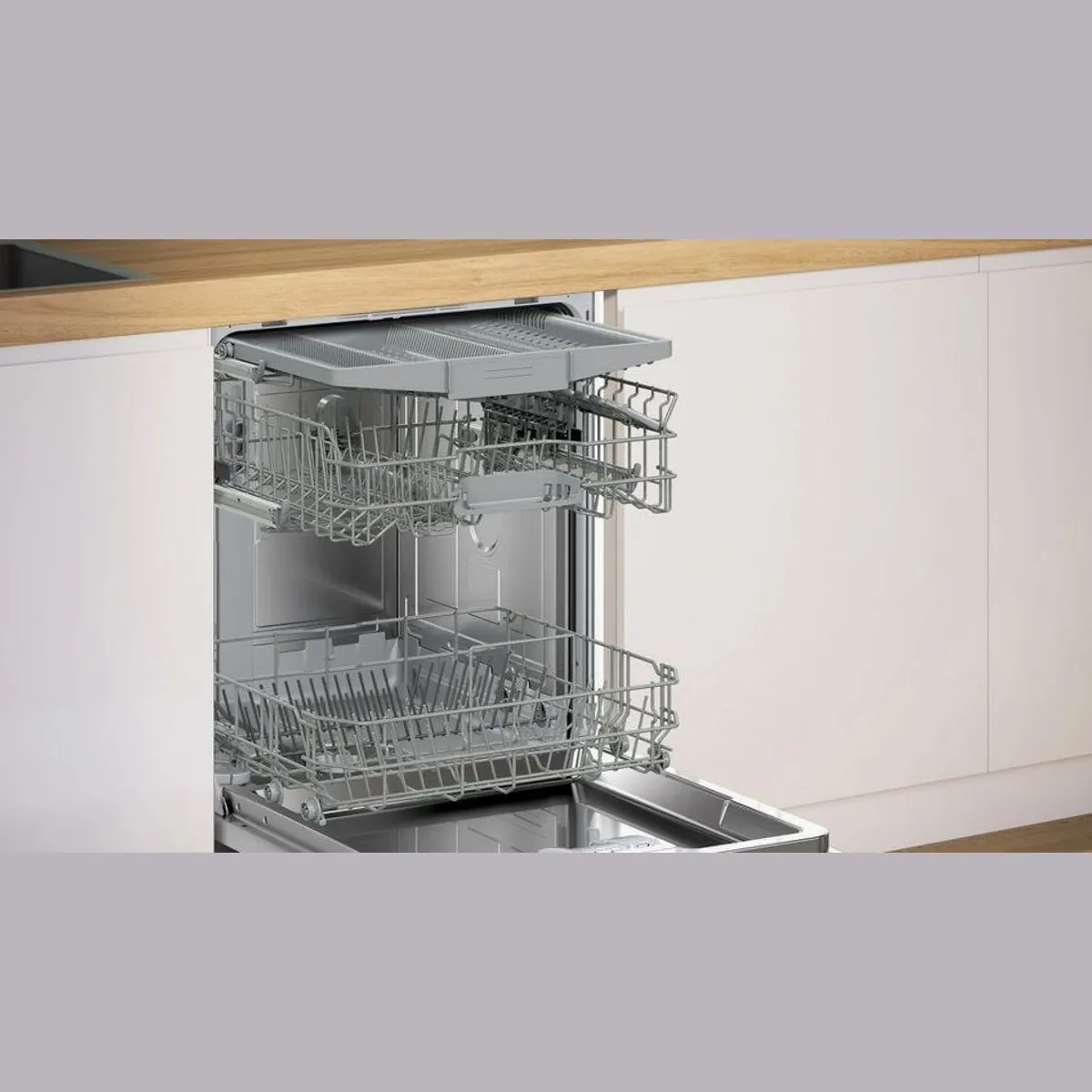 BOSCH SMI2HVS06E teilintegrierbarer Geschirrspüler, 14 Maßgedecke, flexibler Rackmatic-Korb 5