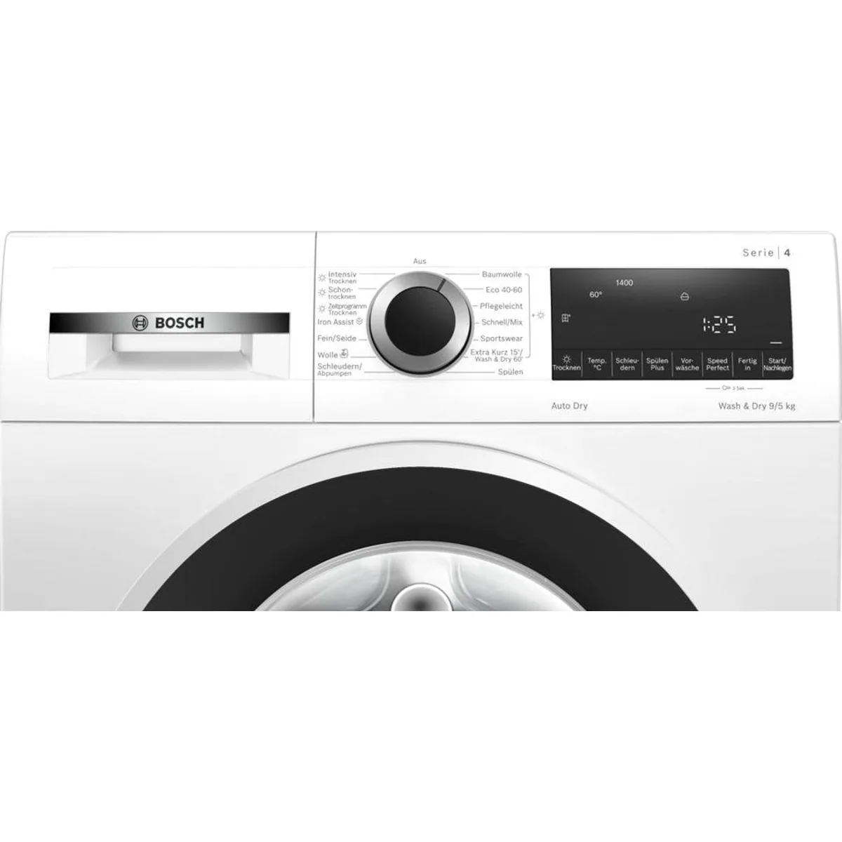 BOSCH Waschtrockner Serie 4 WNA14441, 9 kg Waschen, 5 kg Trocknen, 1400 U/min 4