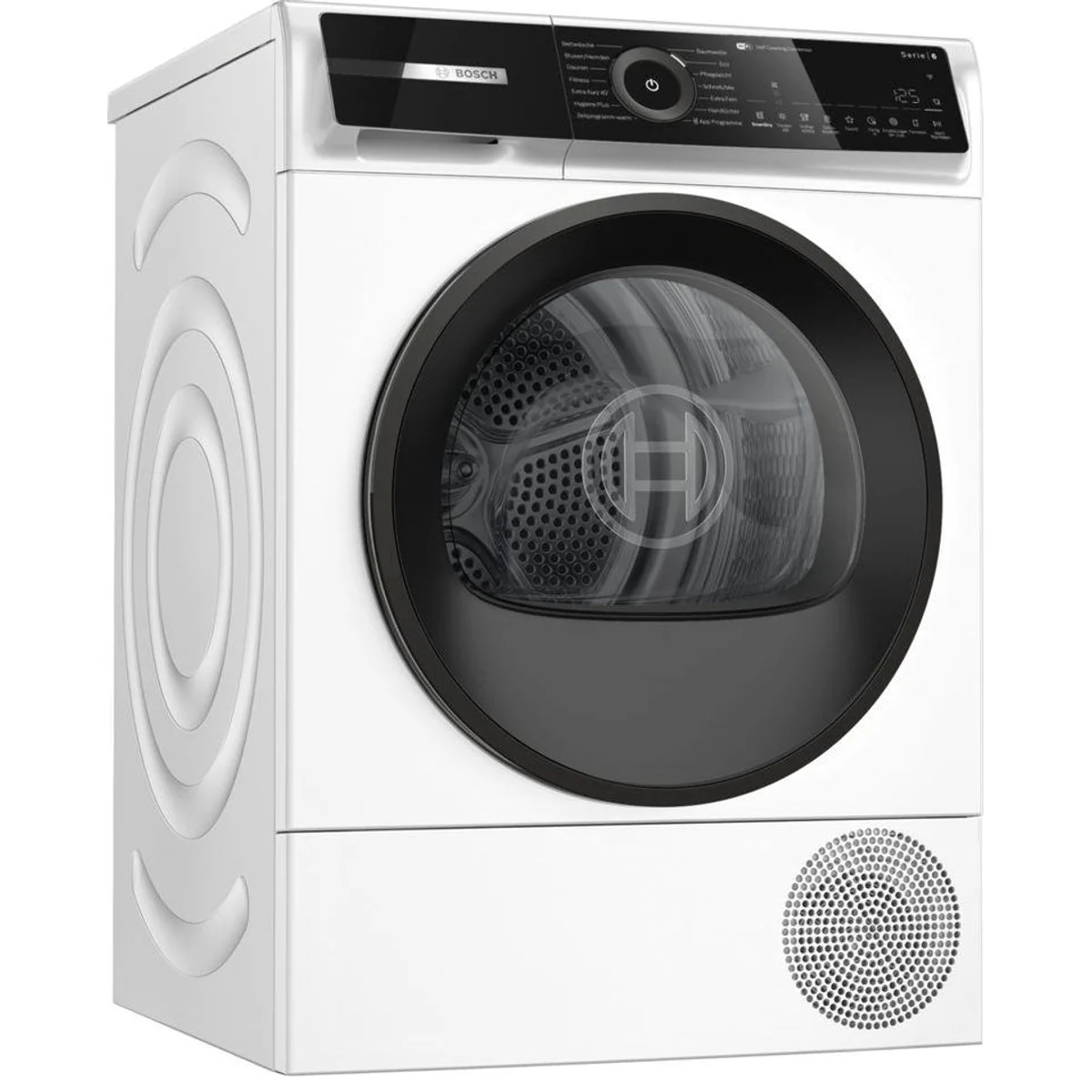 BOSCH Wärmepumpentrockner Serie 6 WQN245B41, selbstreinigender Kondensator, Trommelreversierung