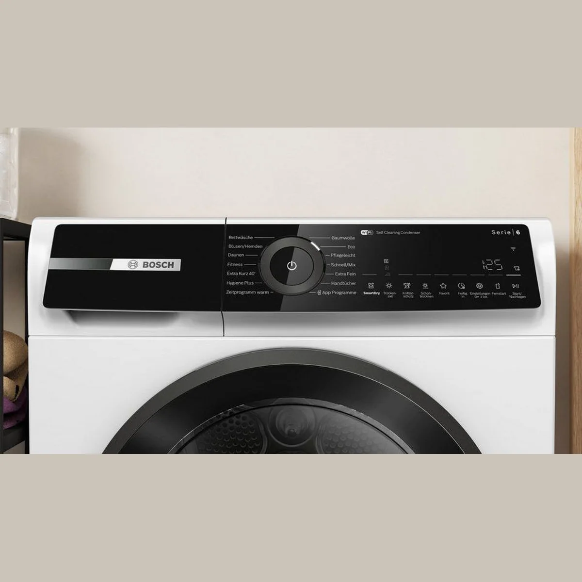 BOSCH Wärmepumpentrockner Serie 6 WQN245B41, selbstreinigender Kondensator, Trommelreversierung 3