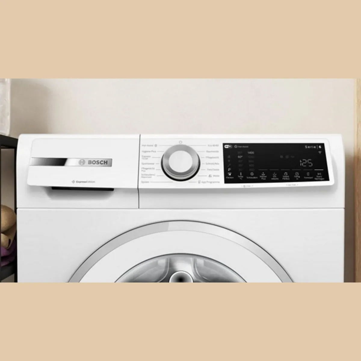 BOSCH Waschmaschine Serie 6 WGJ2440H1, 9 kg, 1400 U/min, Home Connect 4