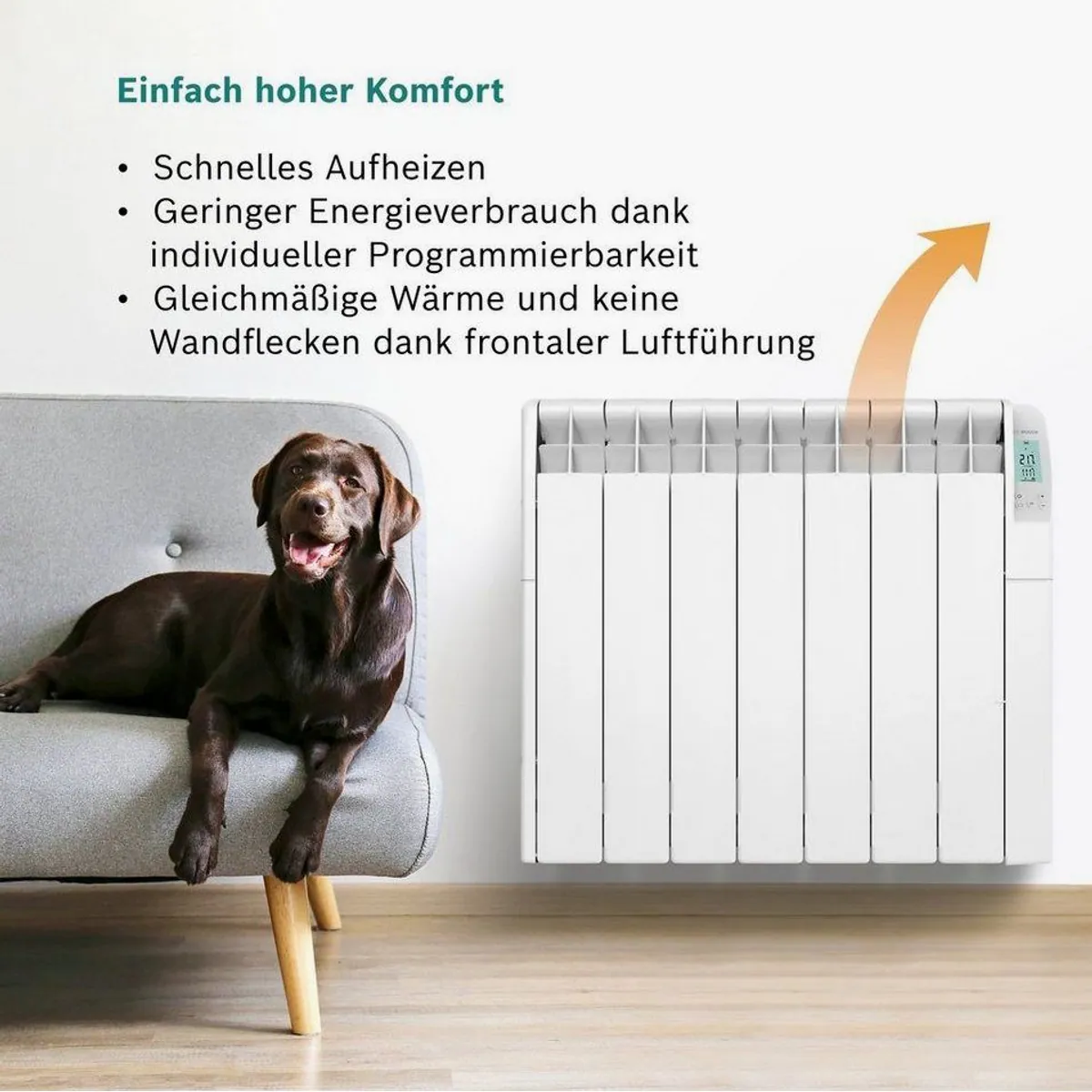 BOSCH Heat Radiator 5500, 1000 W, digitale Steuerung & programmierbar 2