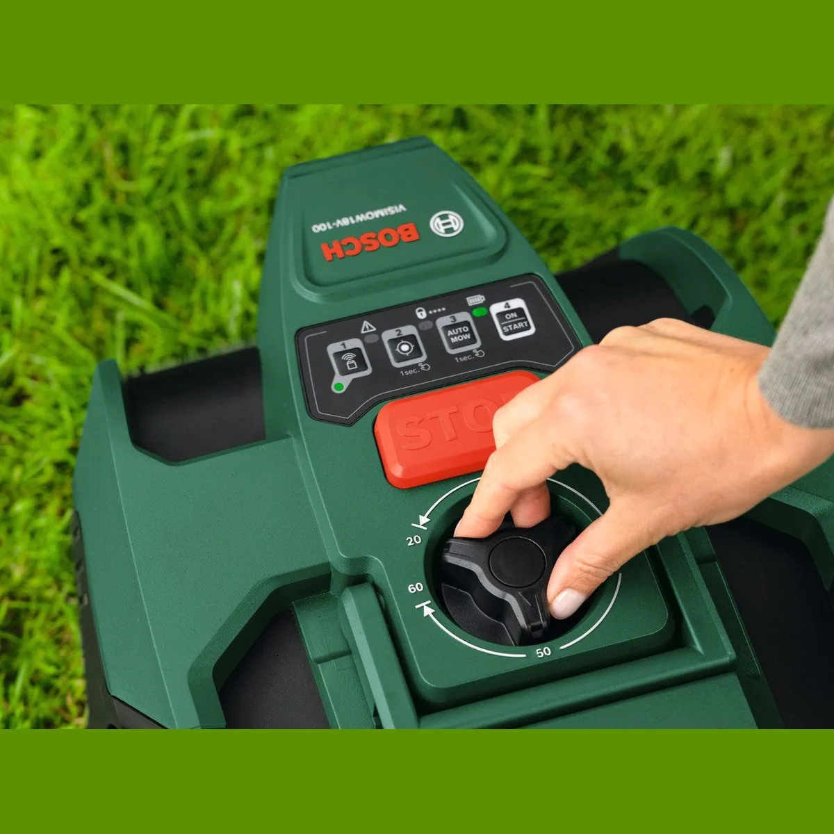 Bosch Home & Garden Rasenmähroboter VISIMOW18V-100, für Rasenflächen bis 100 m², inkl. Akku und Ladegerät 4