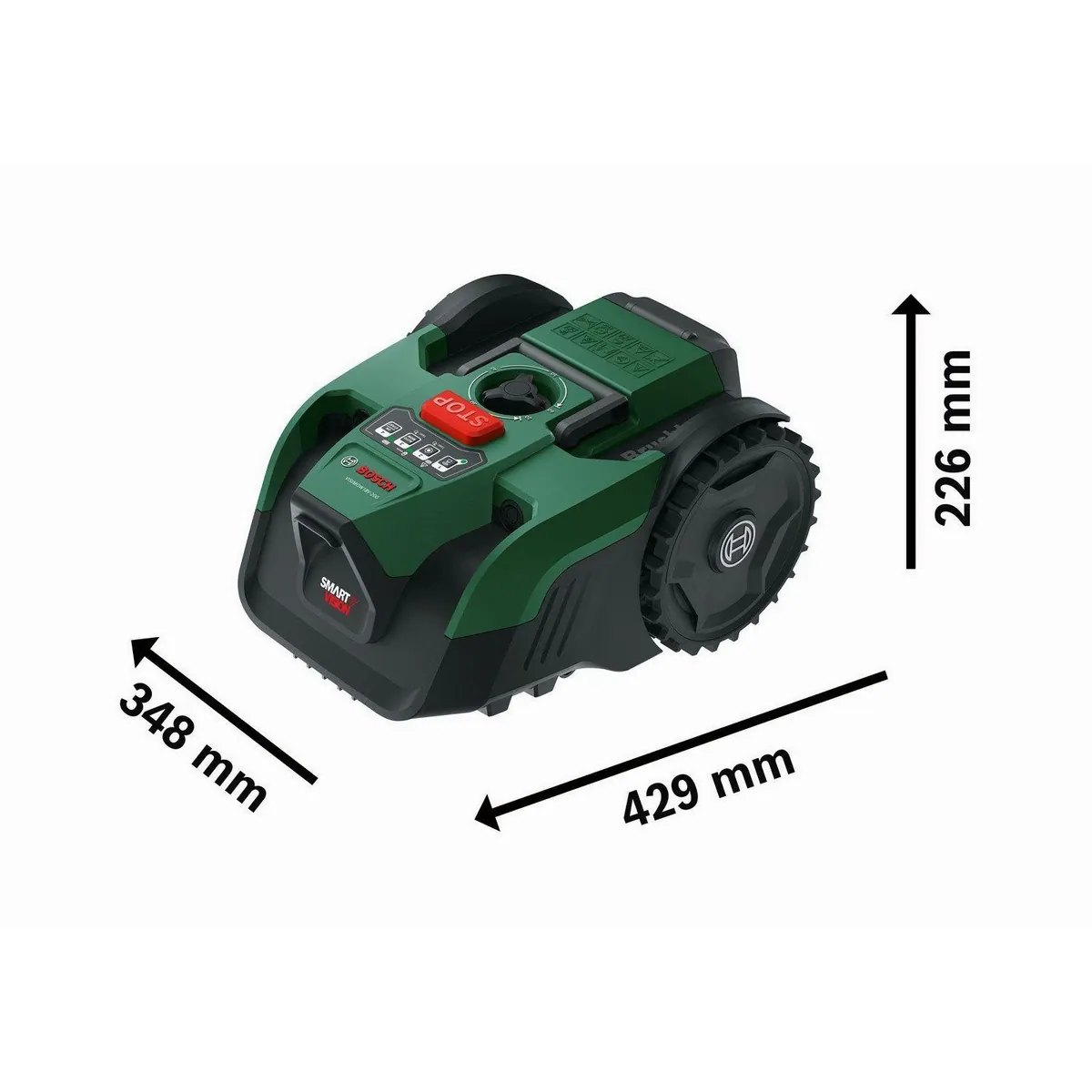 Bosch Home & Garden Rasenmähroboter VISIMOW18V-200, für Rasenflächen bis 200 m², inkl. Akku und Ladegerät 5