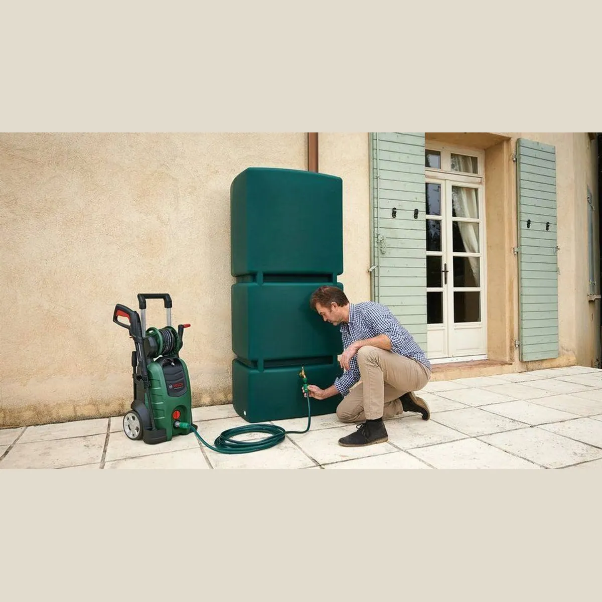 Bosch Home & Garden Hochdruckreiniger AdvancedAquatak 140, 140 bar Druck, 450 l/h Fördermenge, vielseitige Düsen 3