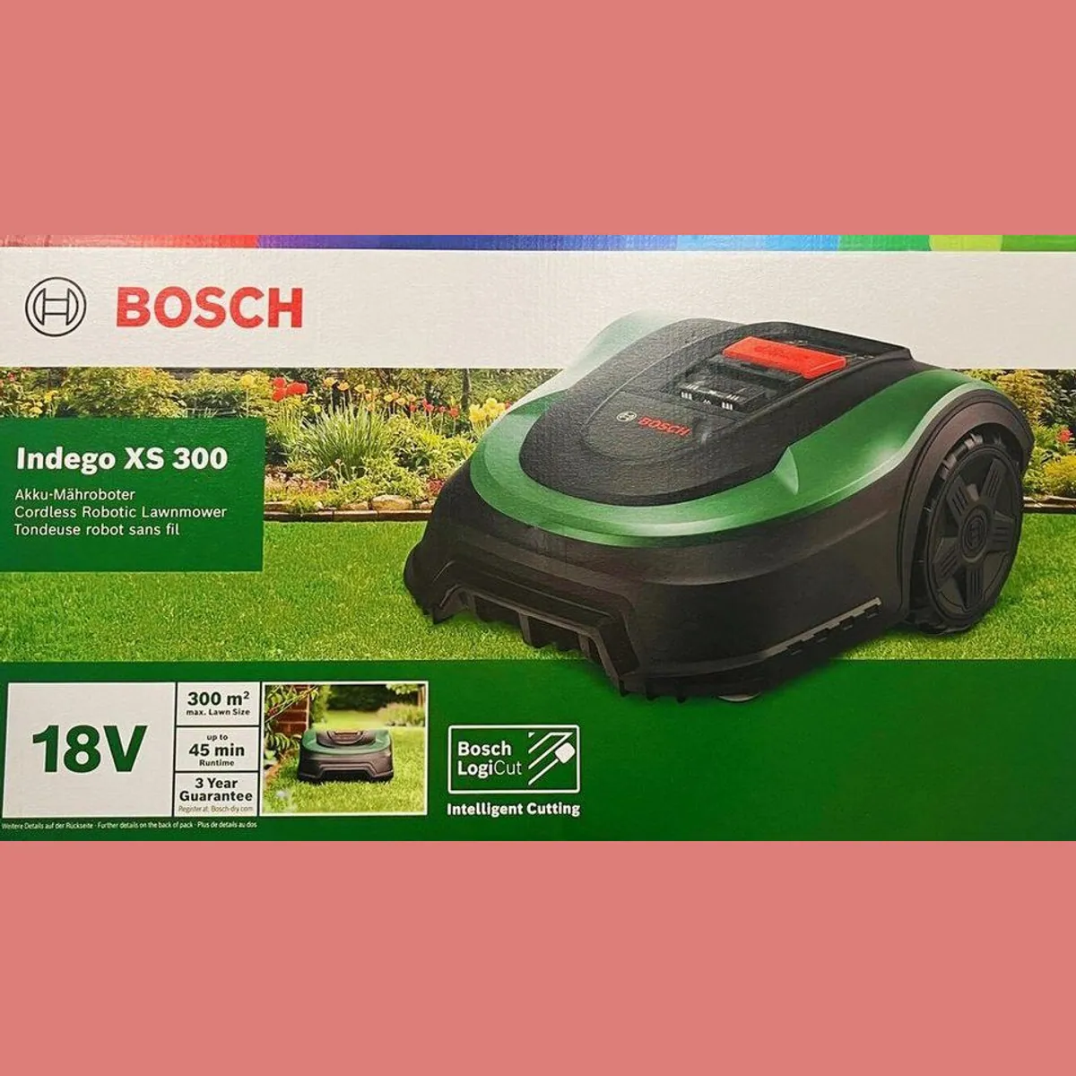 BOSCH Indego XS 300 Mähroboter, intelligente Navigation, einfache Bedienung, leistungsstarker Akku 5