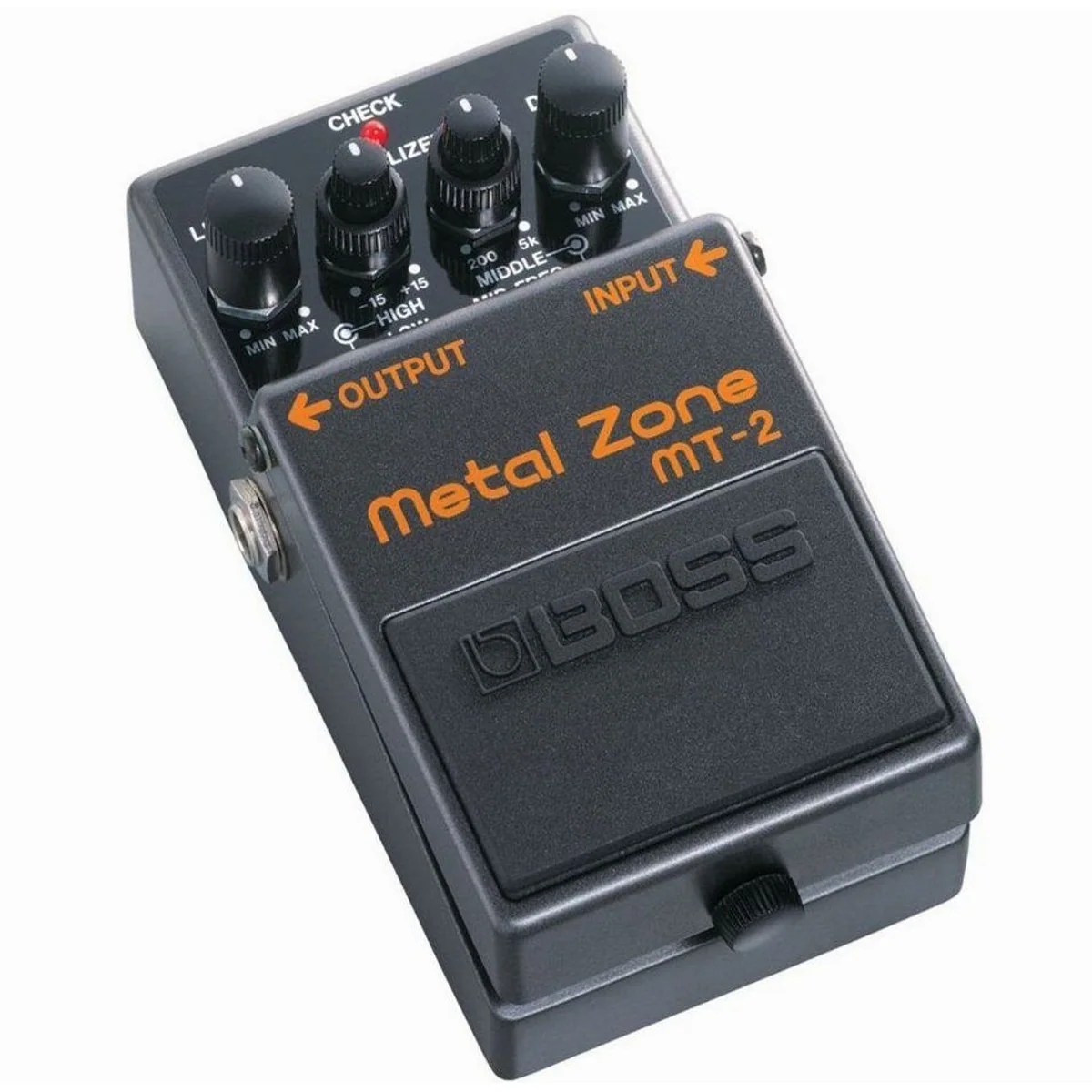 Boss MT-2 Metal Zone Distortion Pedal, vielseitig, rauscharm, parametrische Mittenreglung