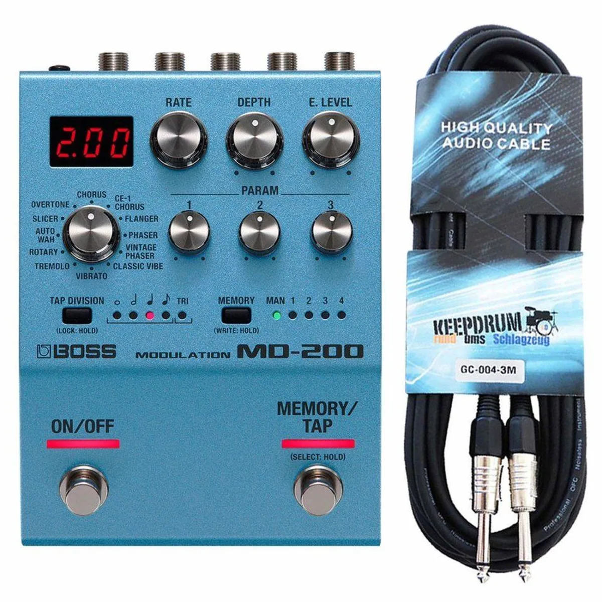 Boss MD-200 Modulation Multi-Effektgerät, 12 Effekte, einfache Bedienung