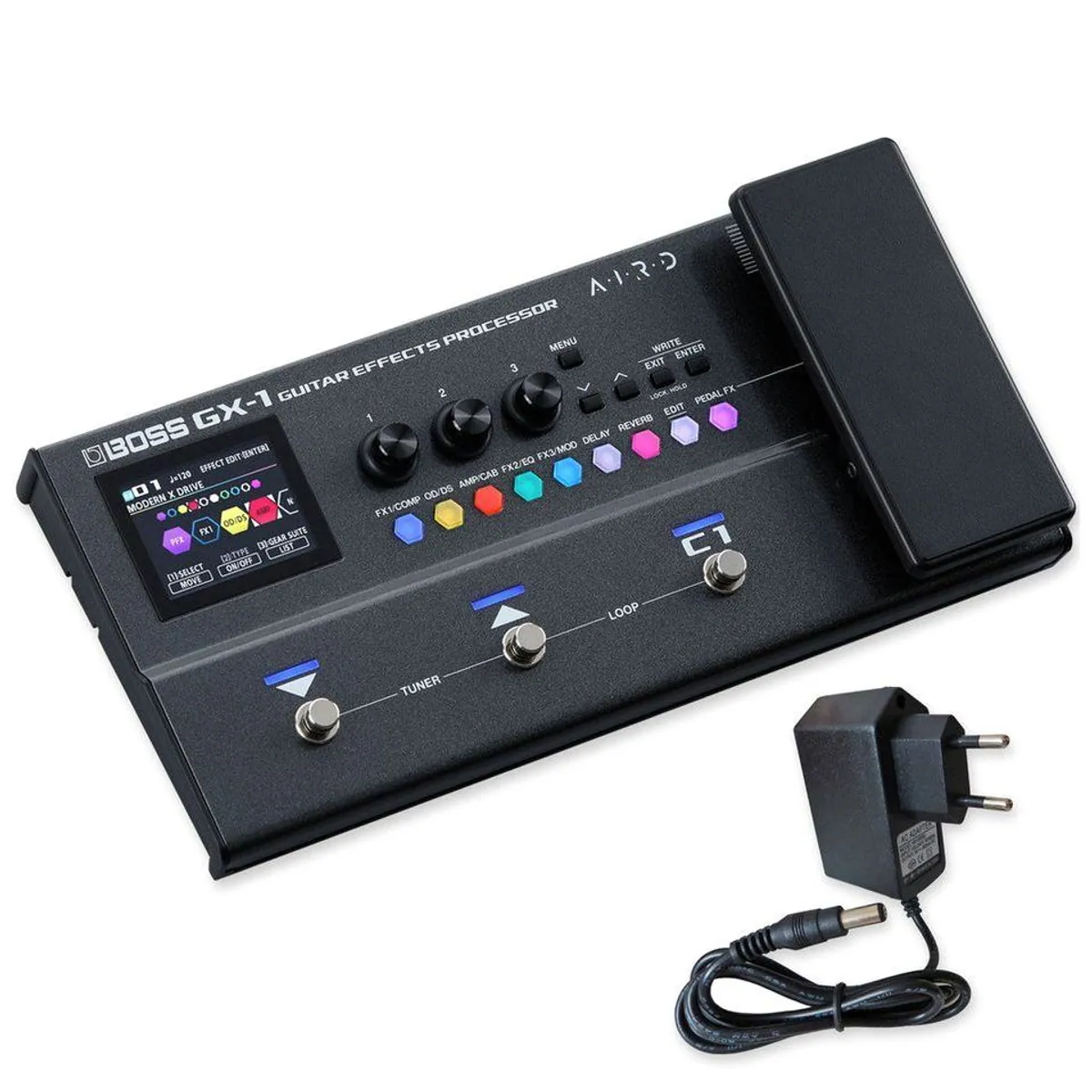 Boss GX-1 Multieffekt-Pedal, kompakt, vielseitig, intuitiv — inkl. Netzteil