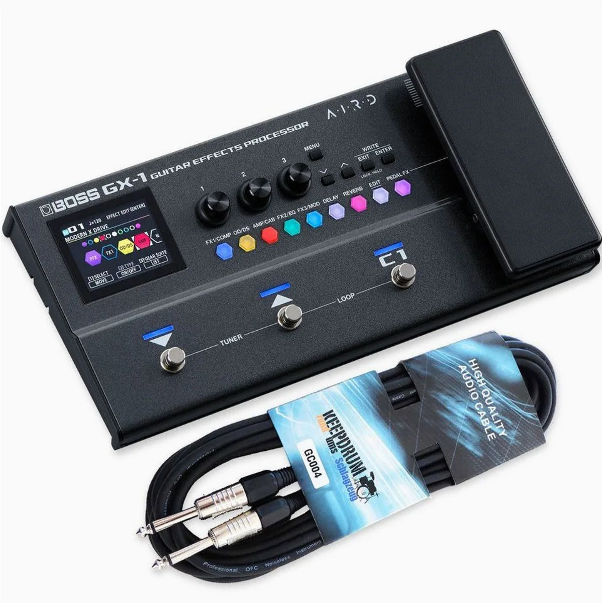 Boss GX-1 Multieffekt-Pedal, 140+ Effekte, 23 Verstärkermodelle